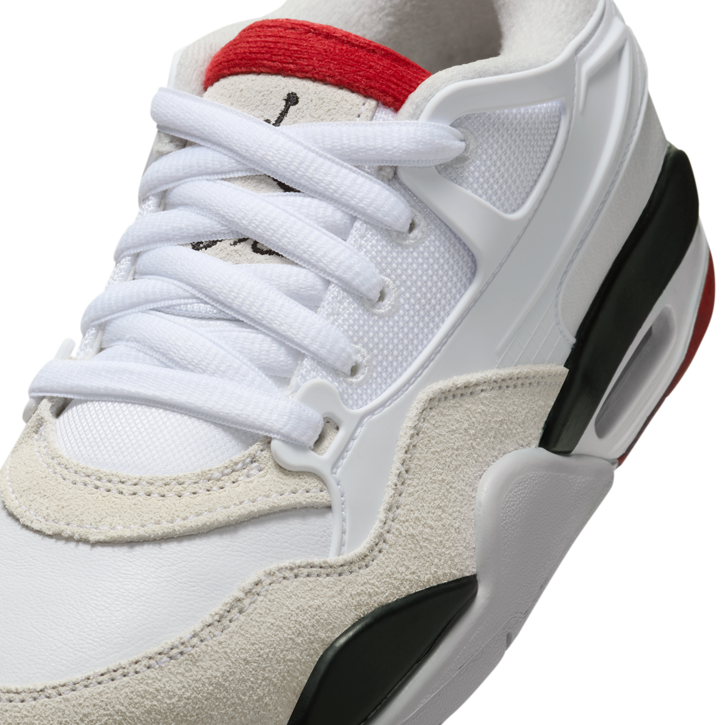Jordan 4 RM White Black Neutral Grey Varsity Red (GS)