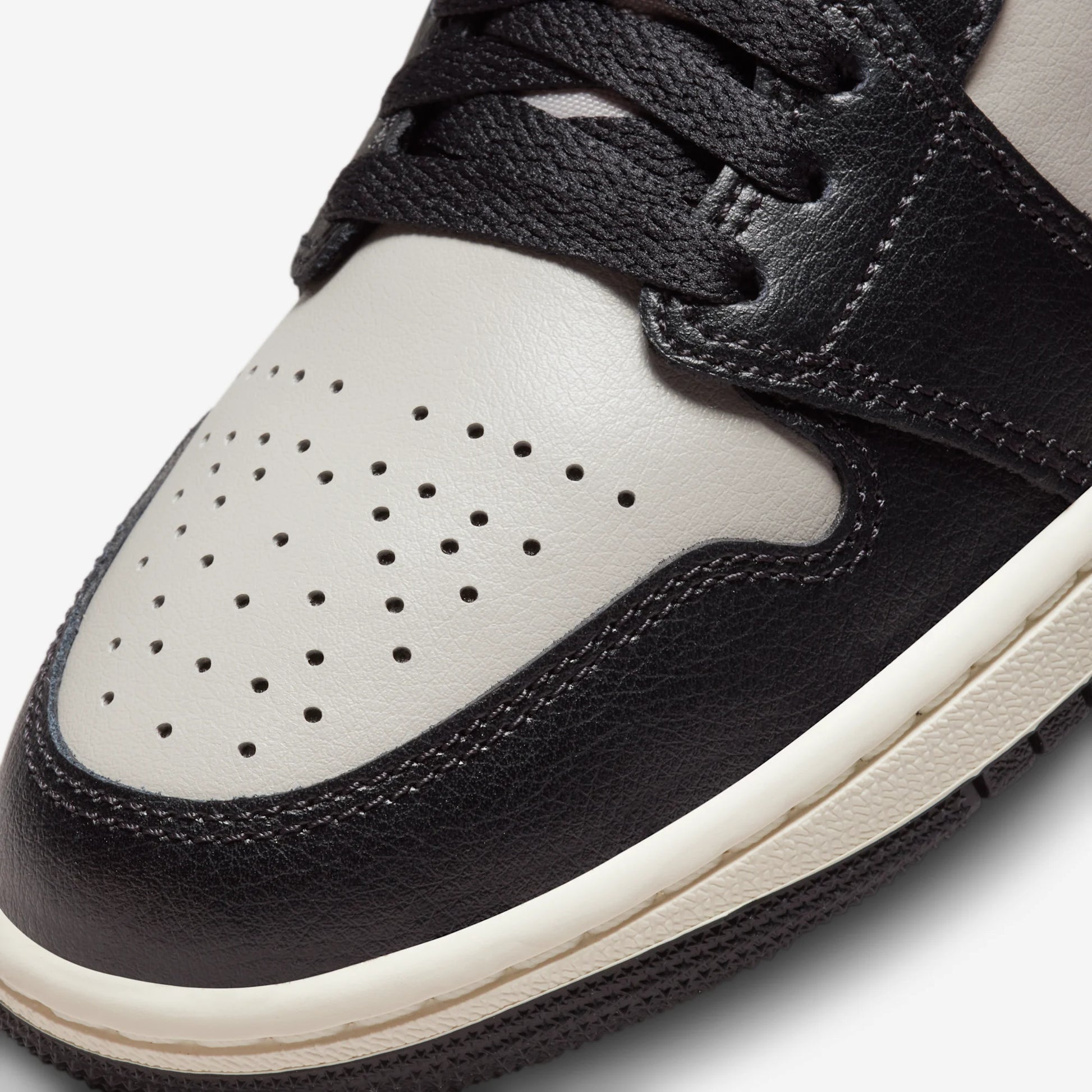 Jordan 1 Mid Black College Grey Gym Red (Women's)