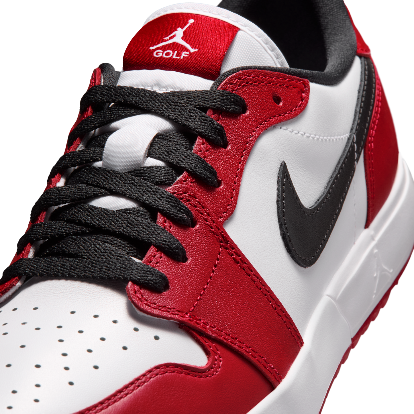 Jordan 1 Low Golf Spiked Varsity Red White Black