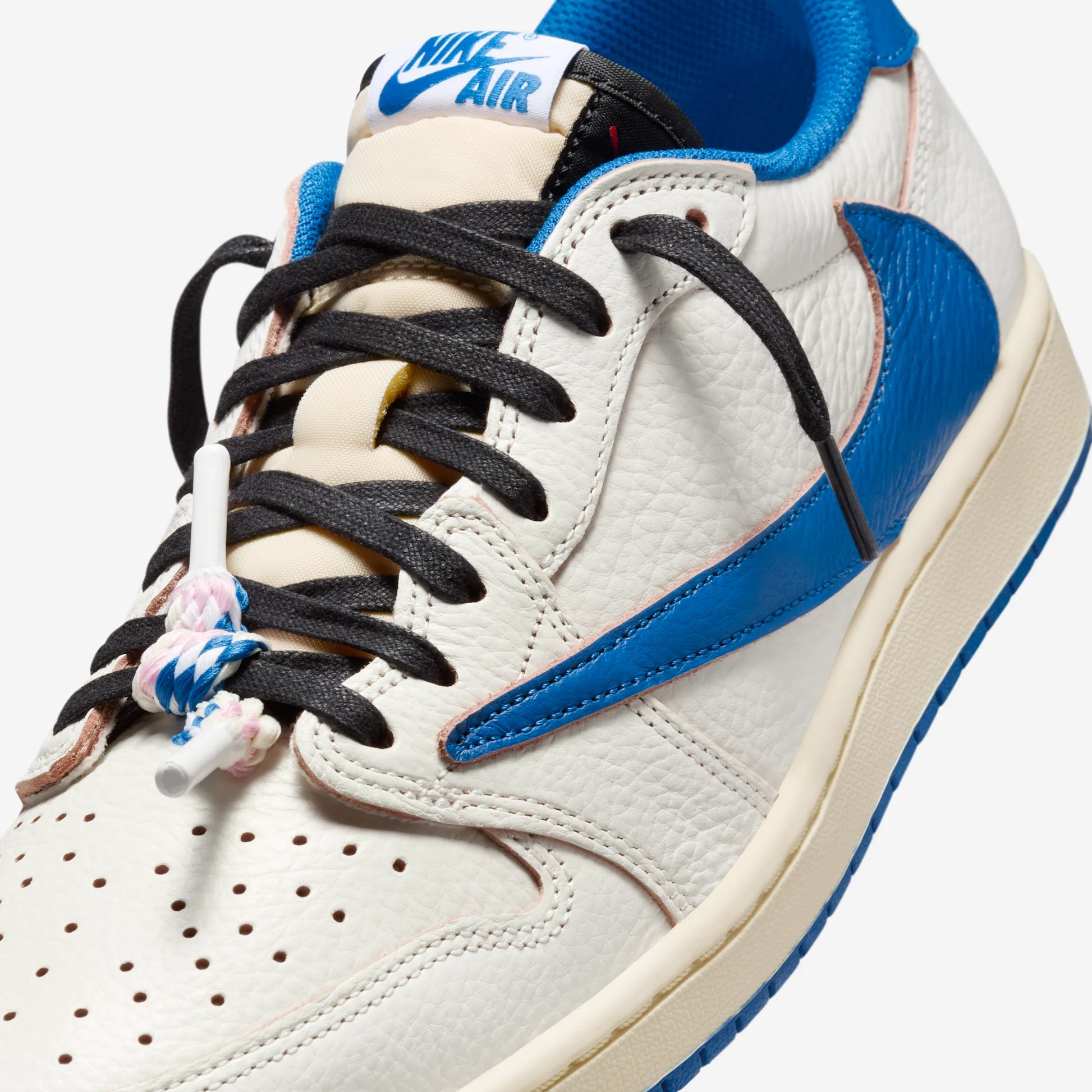 Jordan 1 Retro Low OG SP Fragment x Travis Scott Sail Military Blue