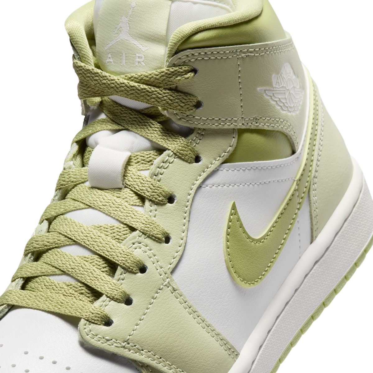 Jordan 1 Mid Olive Aura Lawn (Women's)
