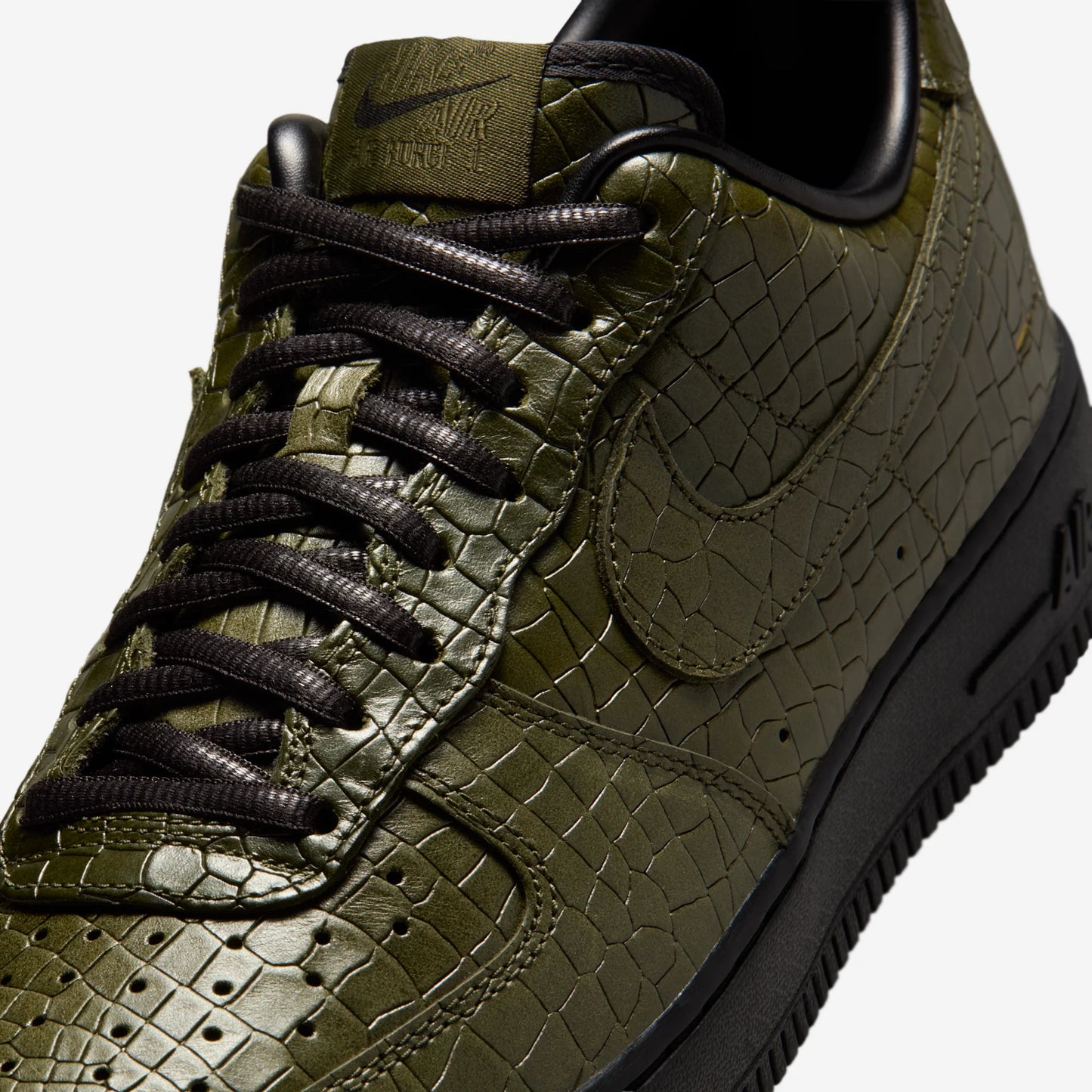 Nike Air Force 1 Low Morse Code Cargo Khaki Croc