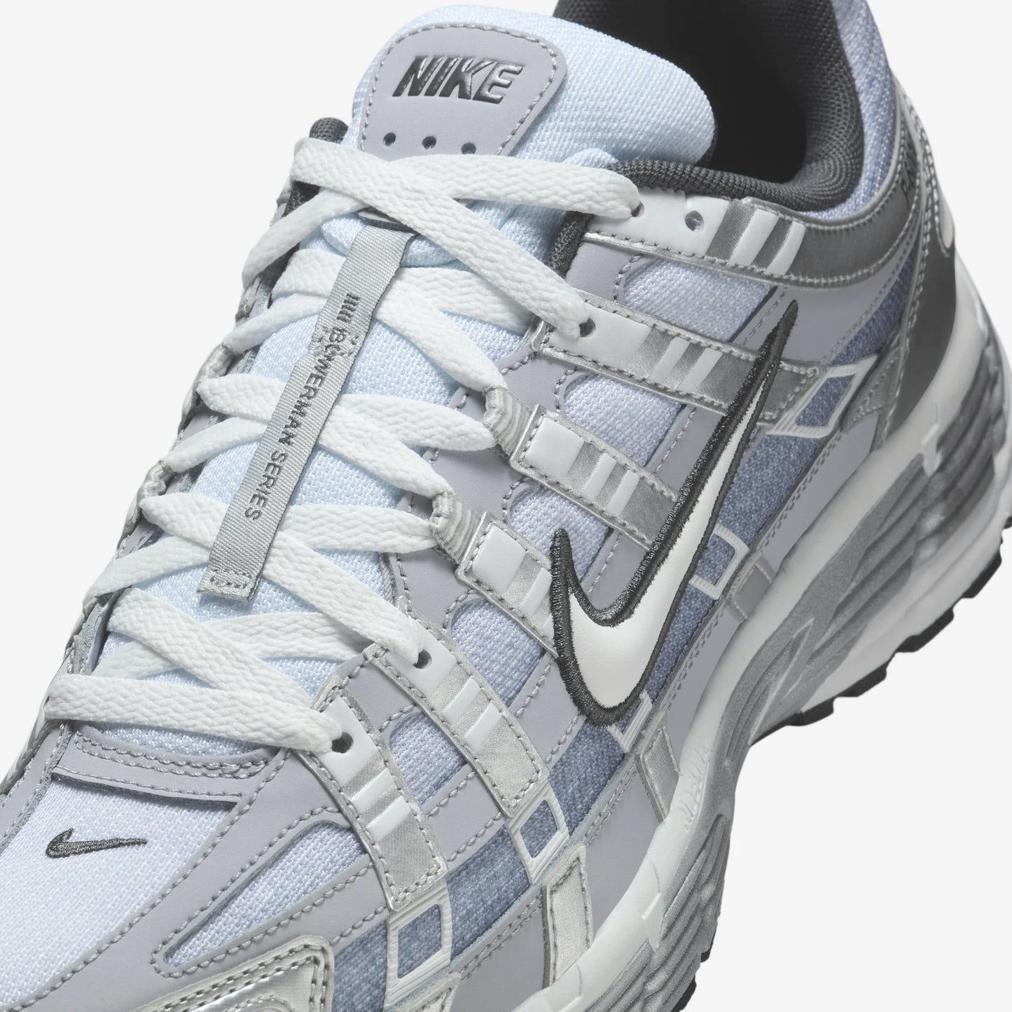 Nike P-6000 Metallic Silver Summit White-Wolf Grey