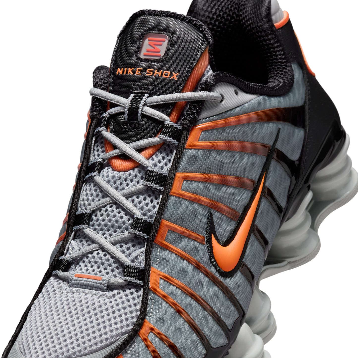 Nike Shox TL Light Smoke Grey Black Bright Mandarin
