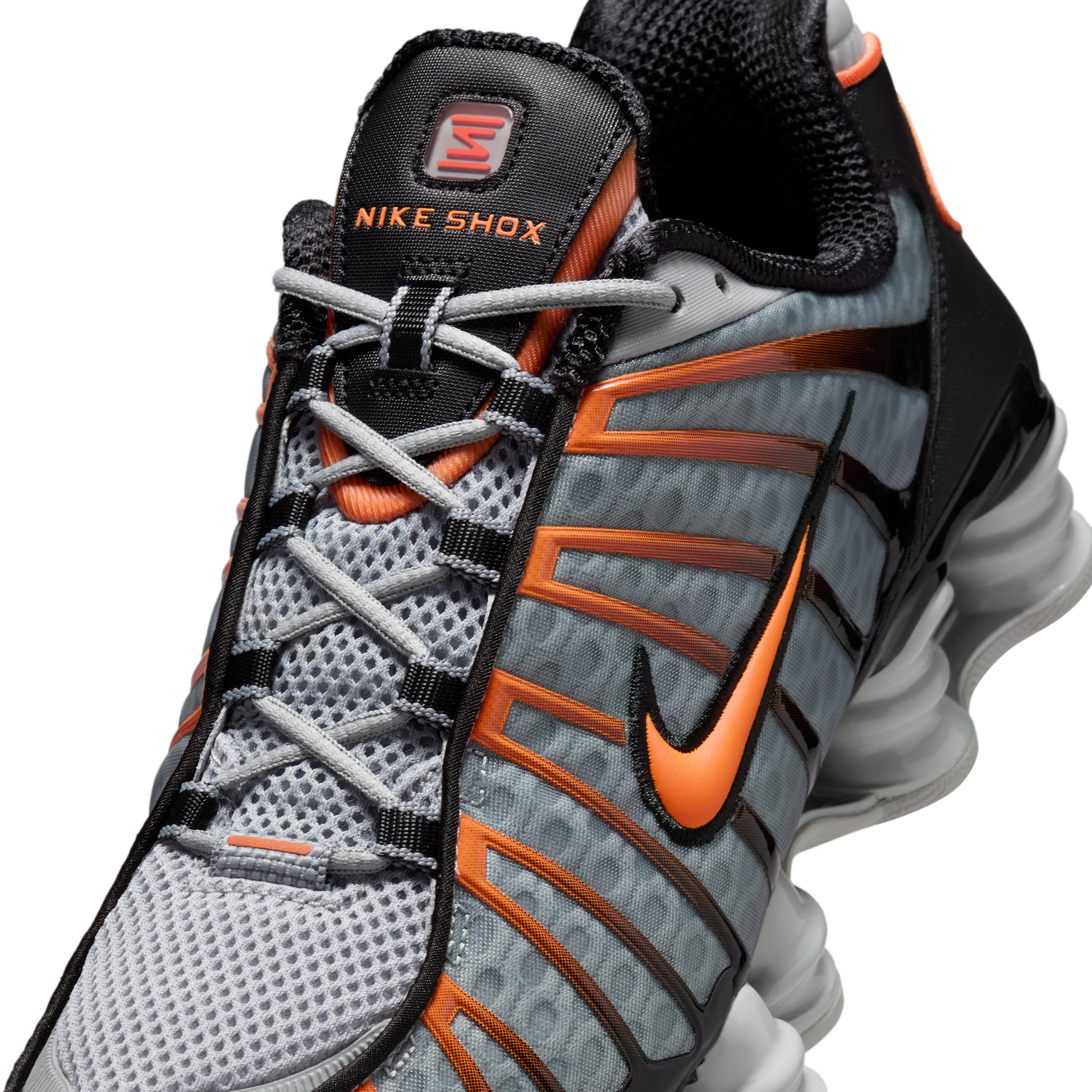 Nike Shox TL Light Smoke Grey Black Bright Mandarin