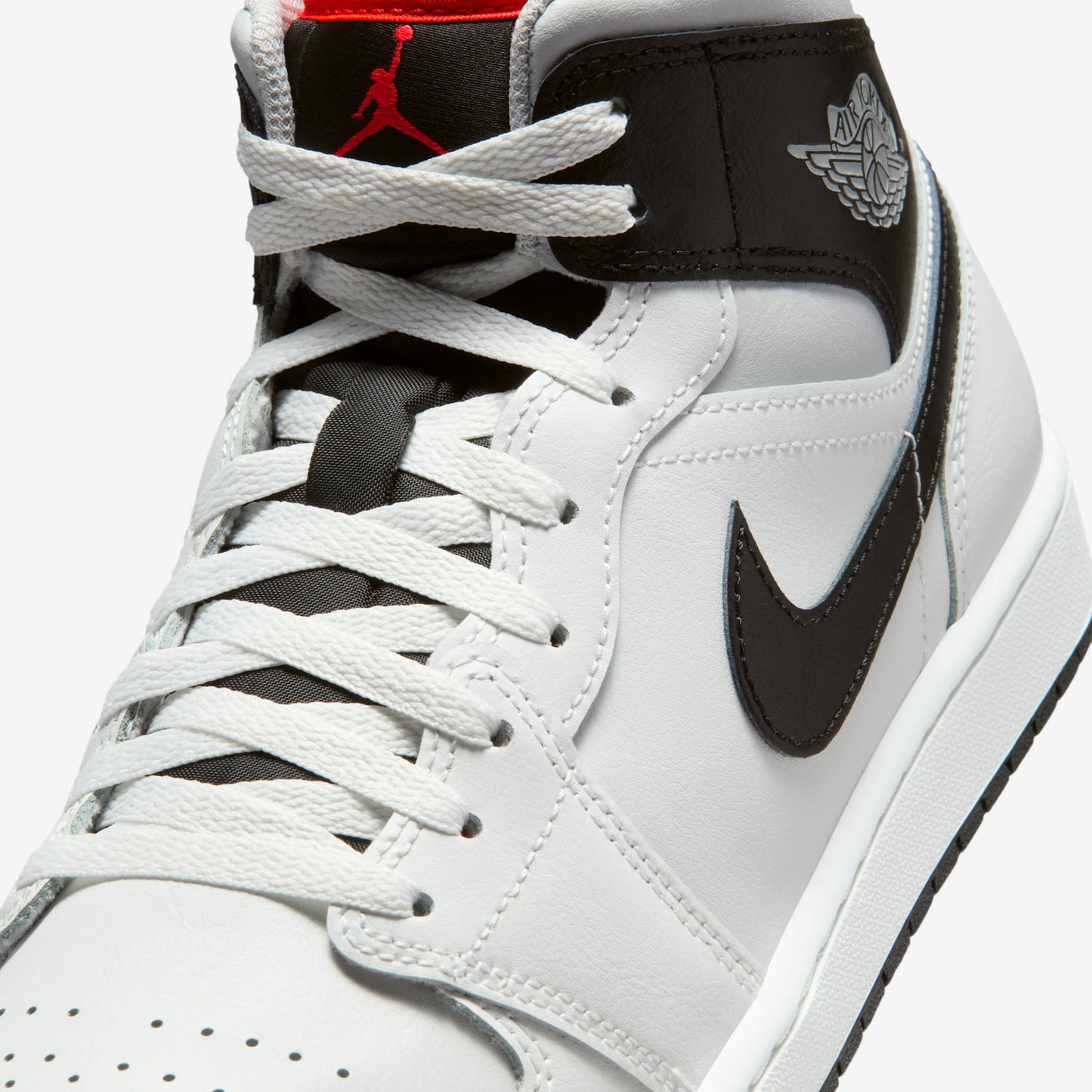 Jordan 1 Mid White Neutral Grey Infrared