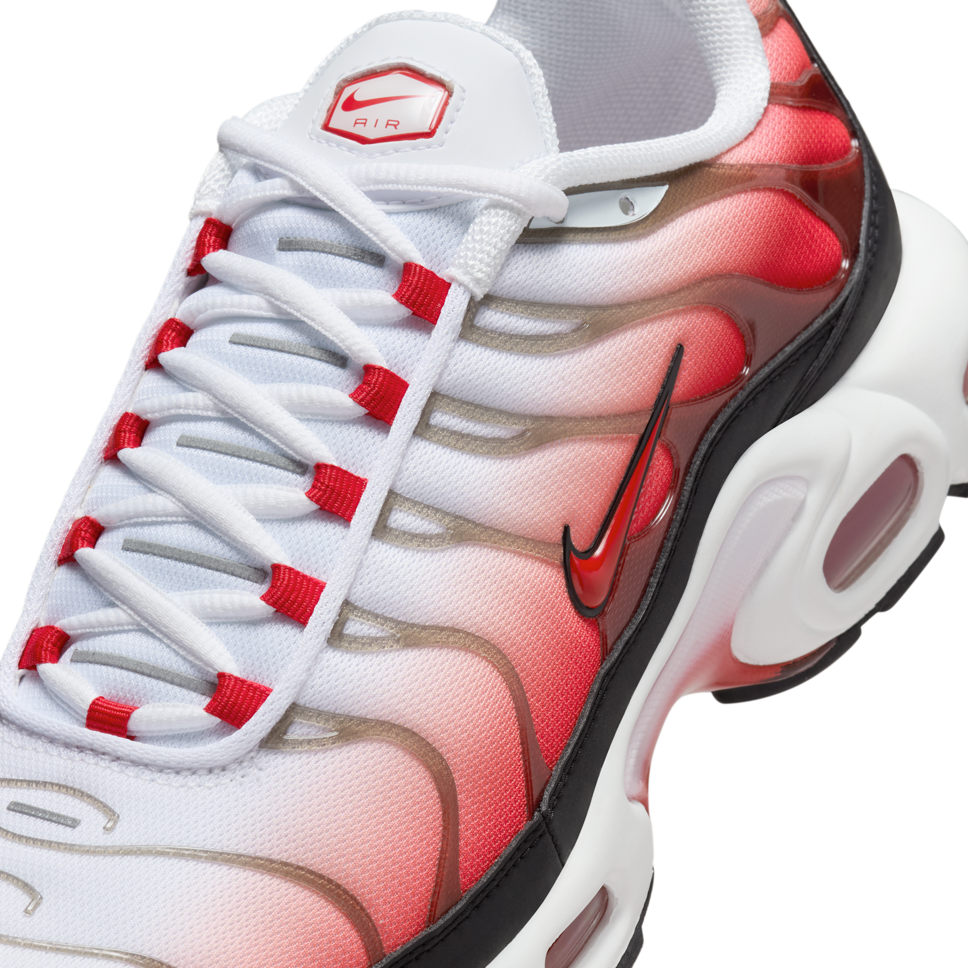 Nike Air Max Plus White Black University Red