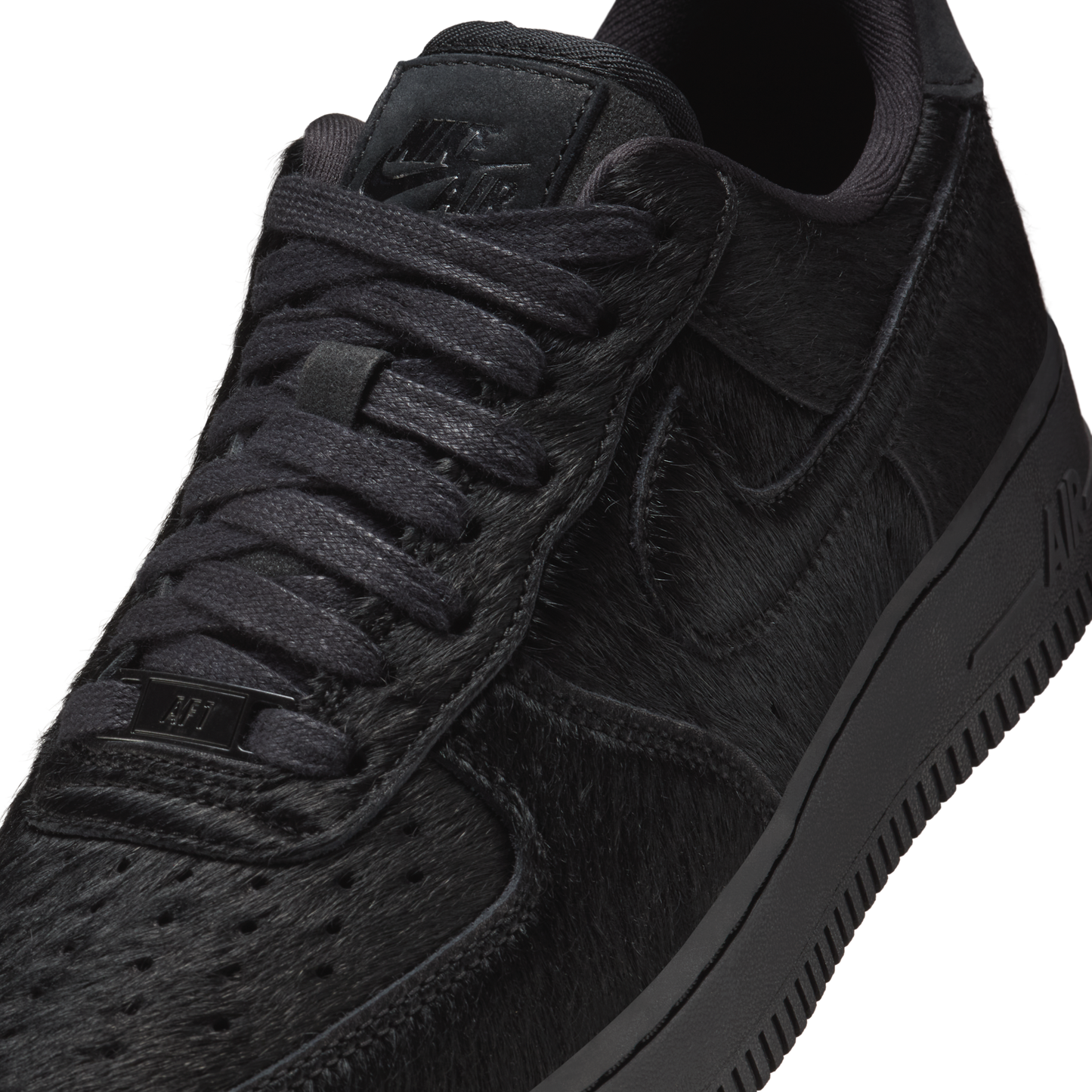 Nike Air Force 1 Low '07 Triple Black Pony Hair (Women's)