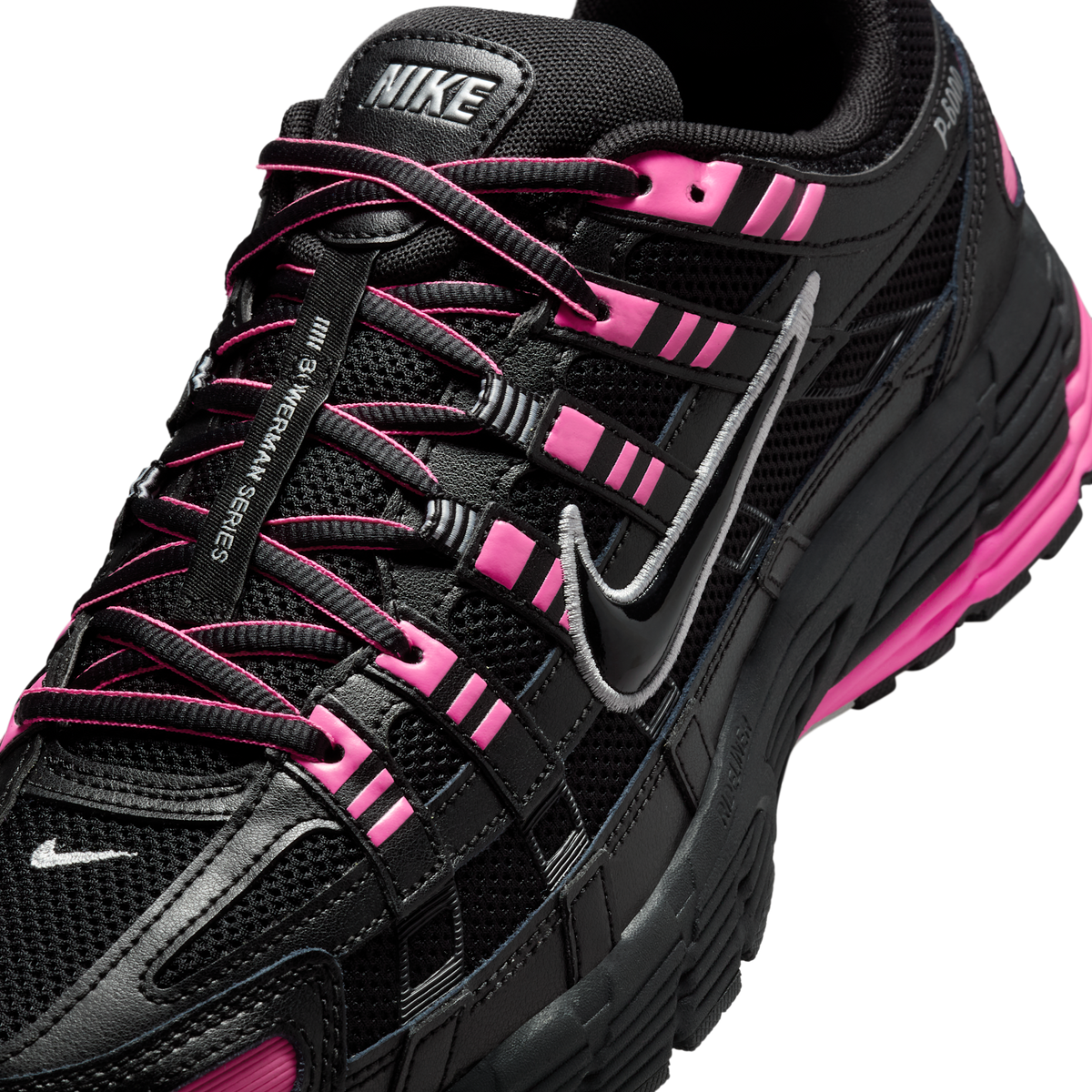 Nike P-6000 Pink Blast Metallic Silver Black