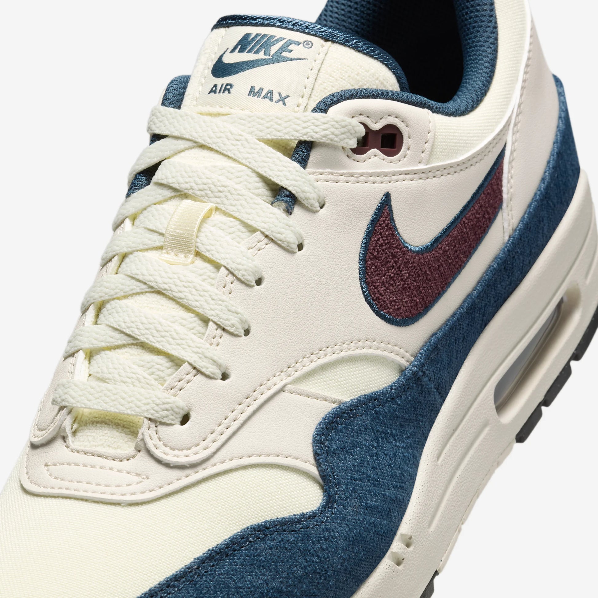 Nike Air Max 1 Coconut Milk Burgundy Crush Navy
