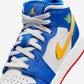 Jordan 1 Mid Racer Blue Red Gold (GS)