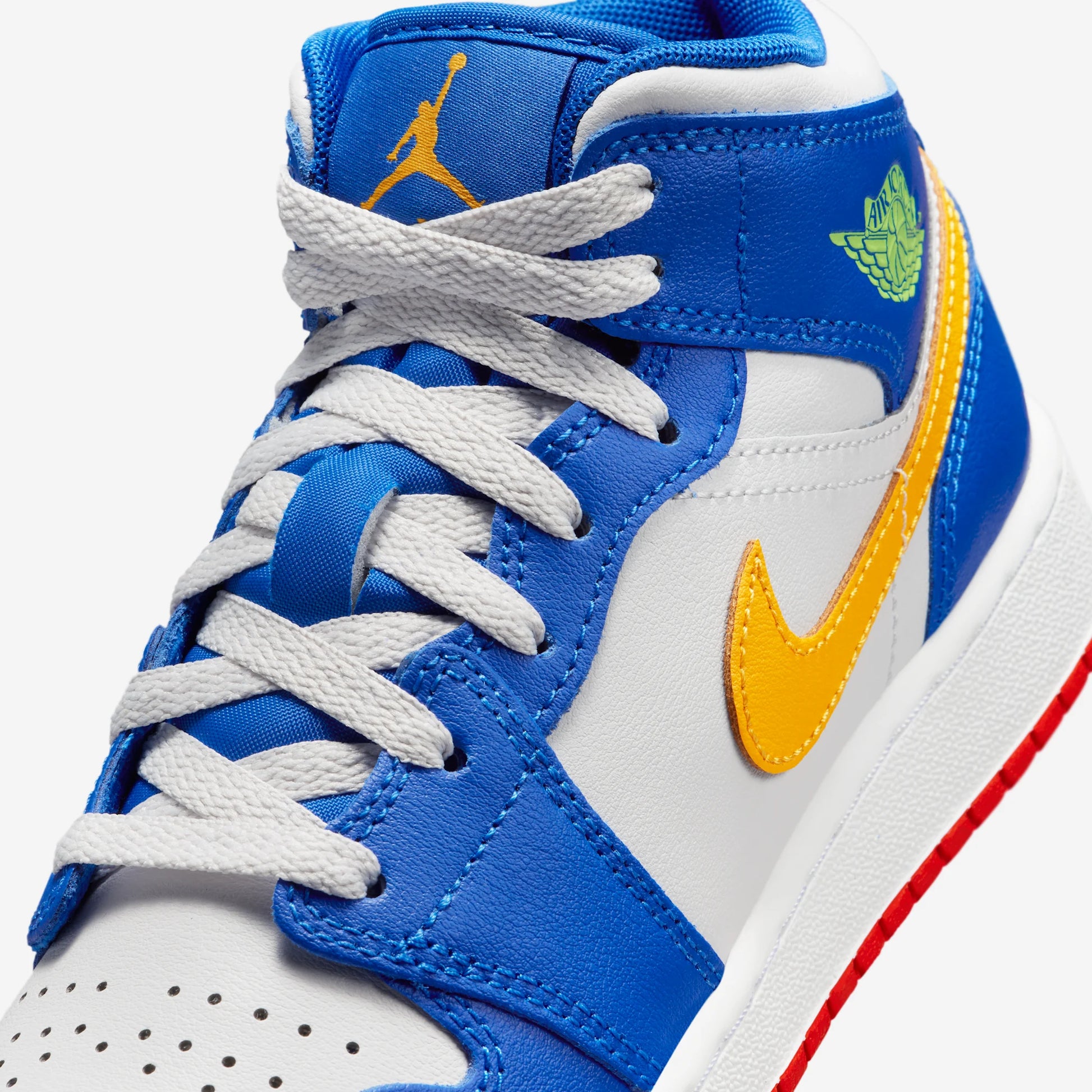 Jordan 1 Mid Racer Blue Red Gold (GS)