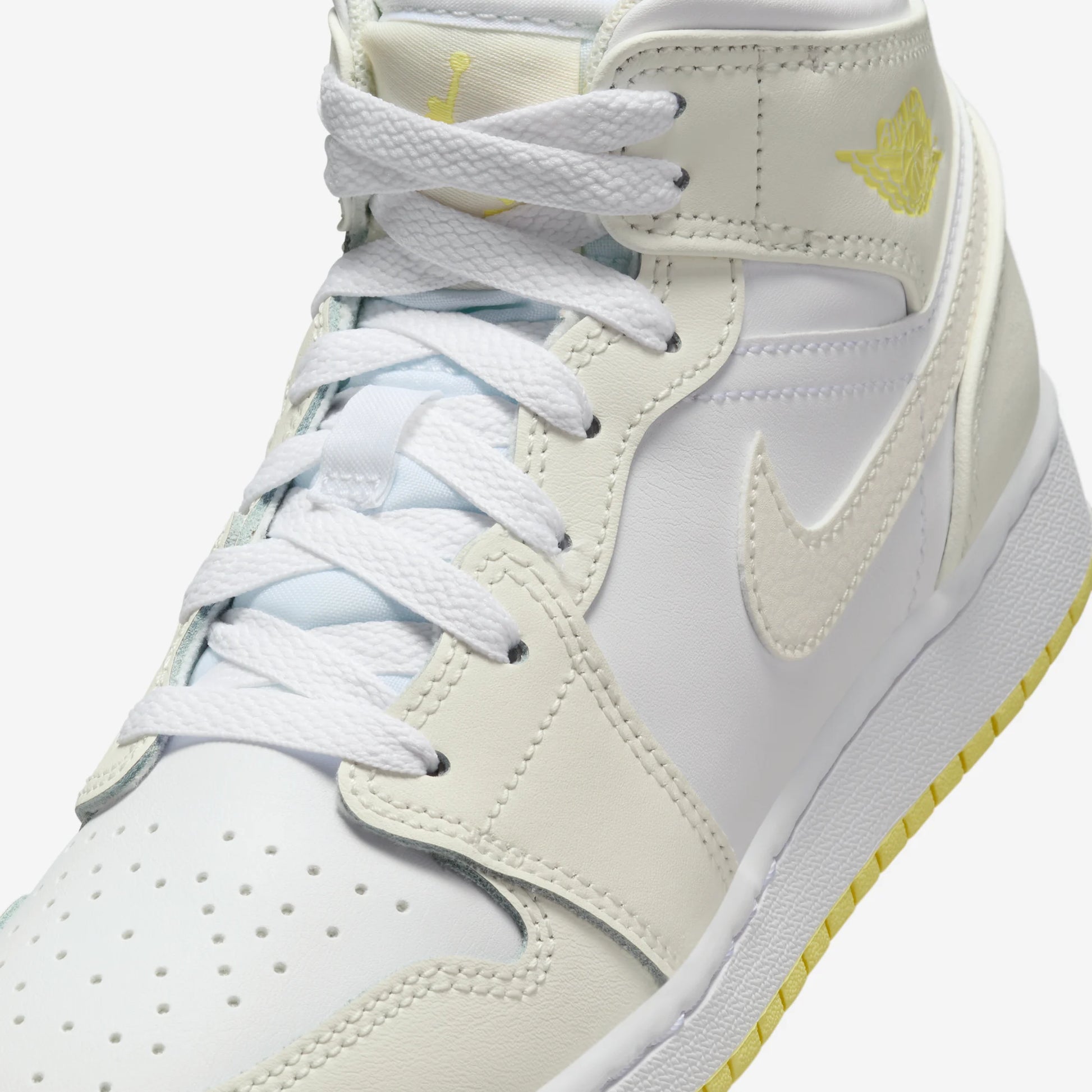 Jordan 1 Mid Sail Light Laser Orange (GS)