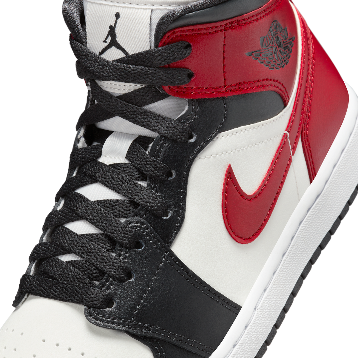 Jordan 1 Mid Gym Red Off Noir (Women's)