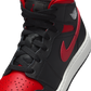 Jordan 1 Mid Black Summit White Varsity Red (GS)