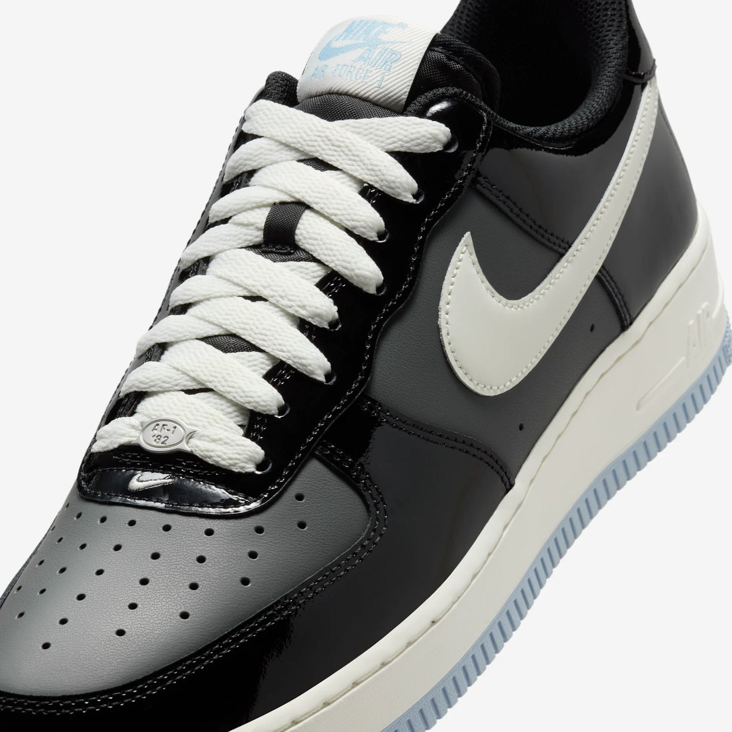 Nike Air Force 1 Low Black Iron Grey Patent