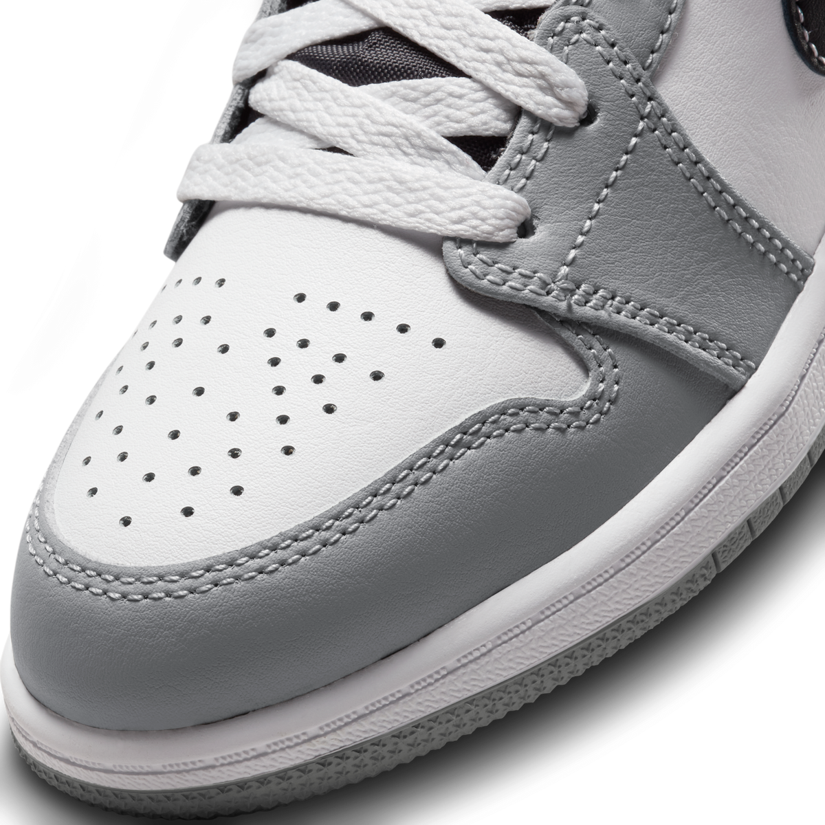 Air Jordan 1 Mid Light Smoke Grey (PS)