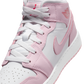 Jordan 1 Mid Pink Foam Fire Red (GS)