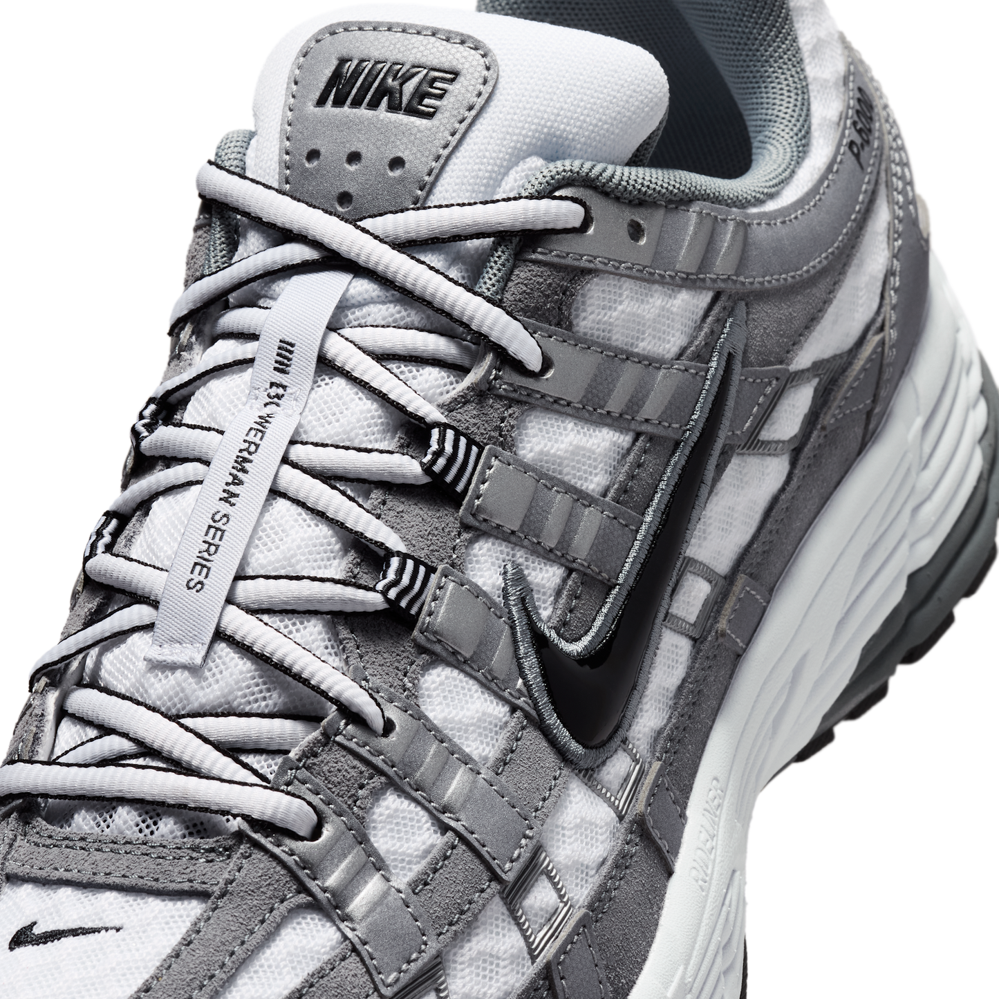 Nike P-6000 White Metallic Cool Grey Black