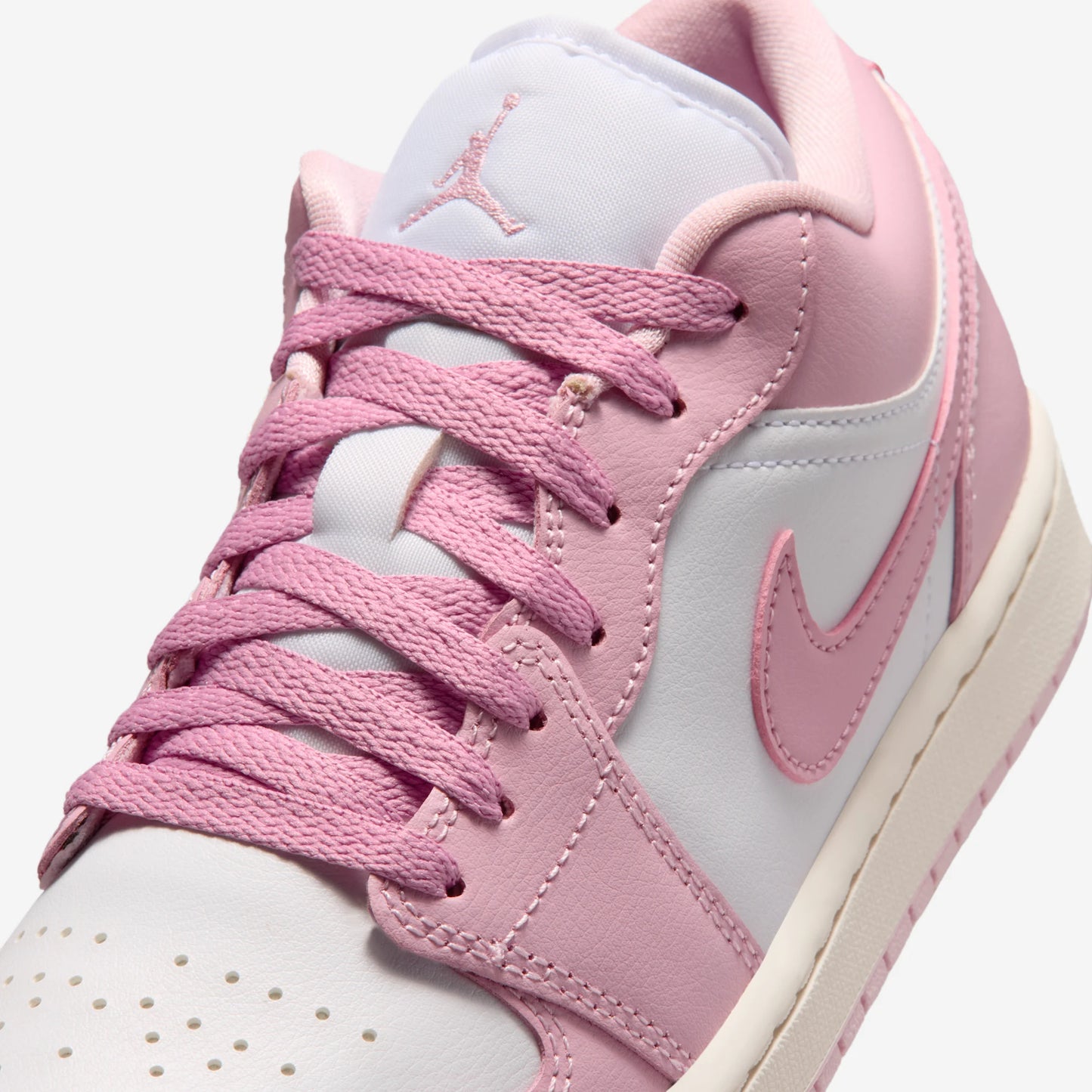 Jordan 1 Low Iced Carmine White (Women's)