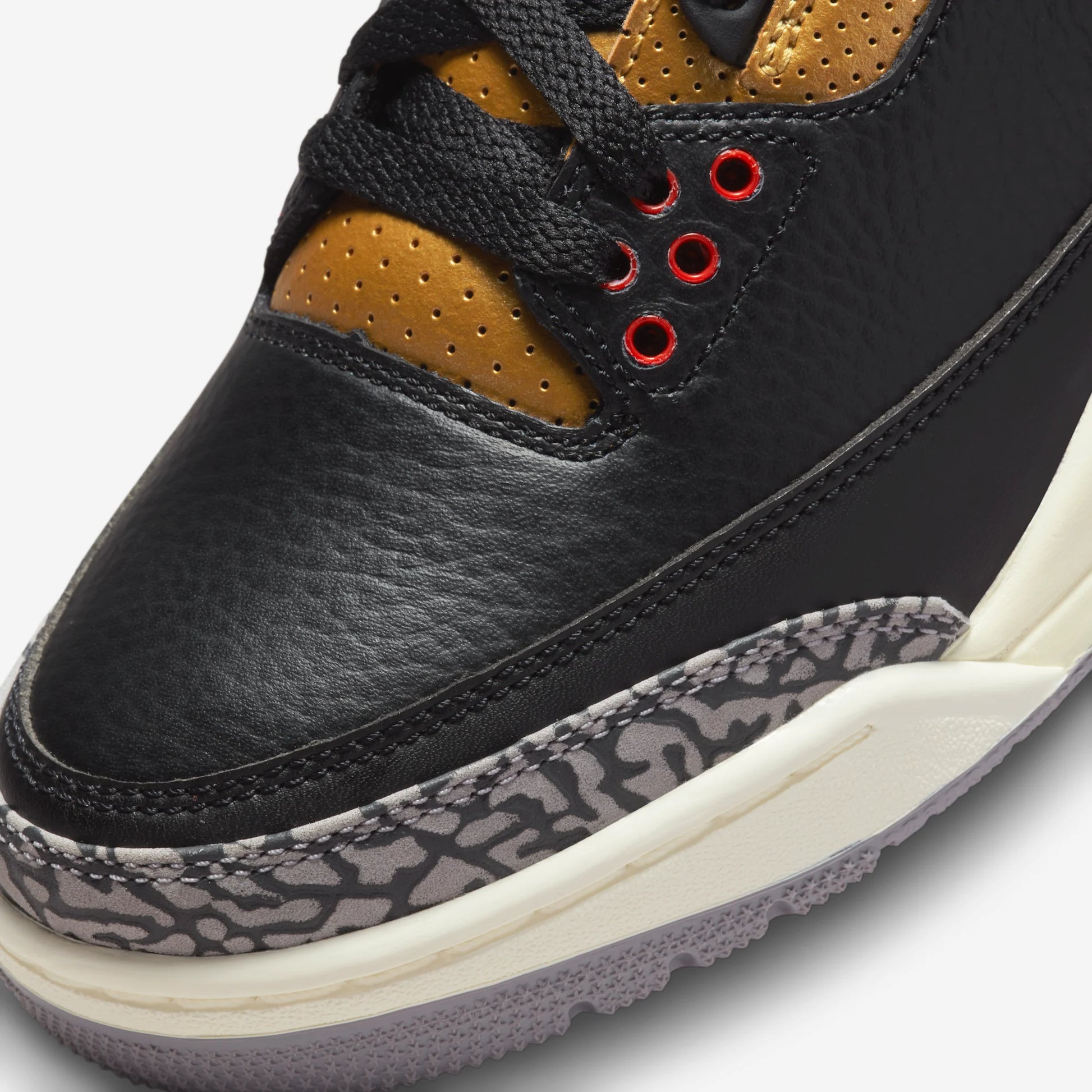 Jordan 3 Retro Black Cement Gold (Women's)