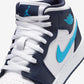 Jordan 1 Mid Obsidian Dark Powder Blue (GS)