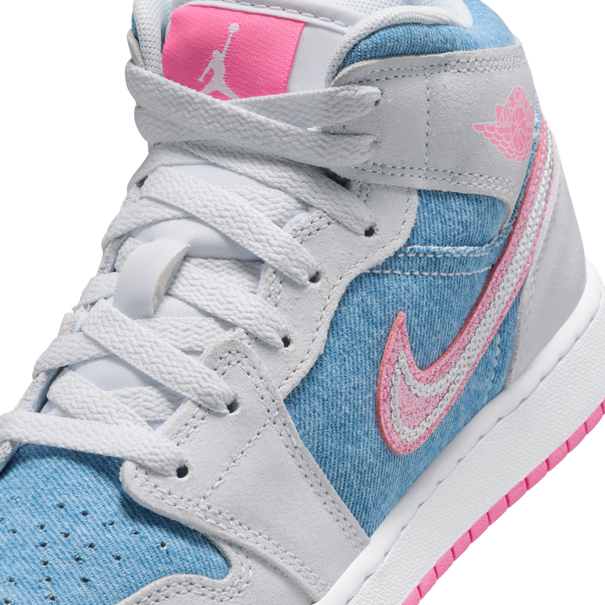 Jordan 1 Mid Denim Sequin (GS)