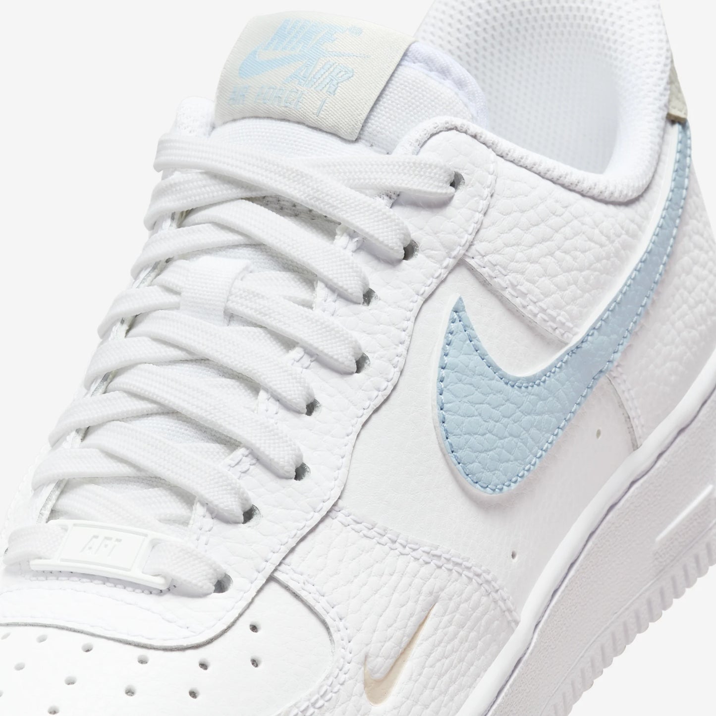 Nike Air Force 1 Low White Light Armory Blue Mini Swoosh (Women's)