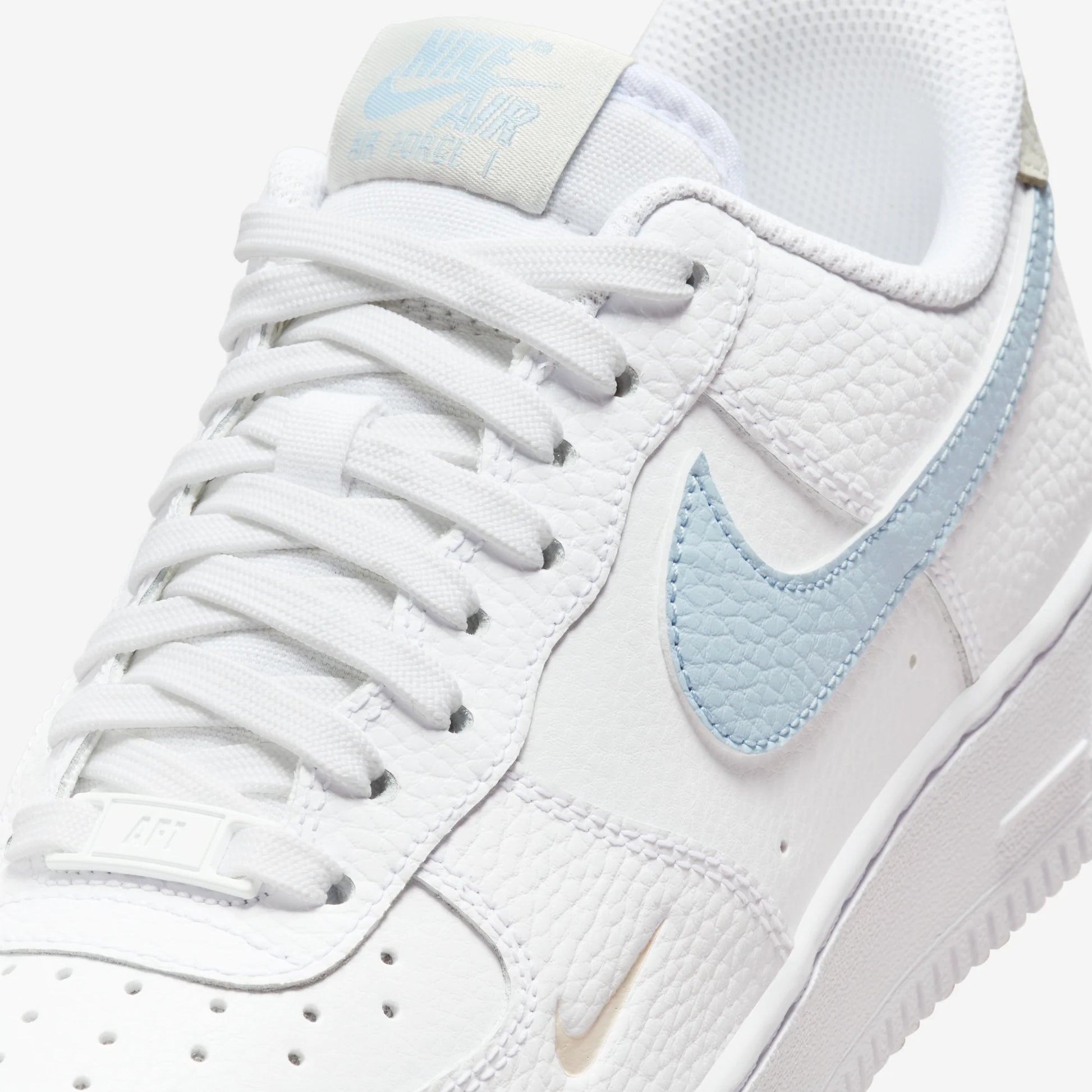 Nike Air Force 1 Low White Light Armory Blue Mini Swoosh (Women's)