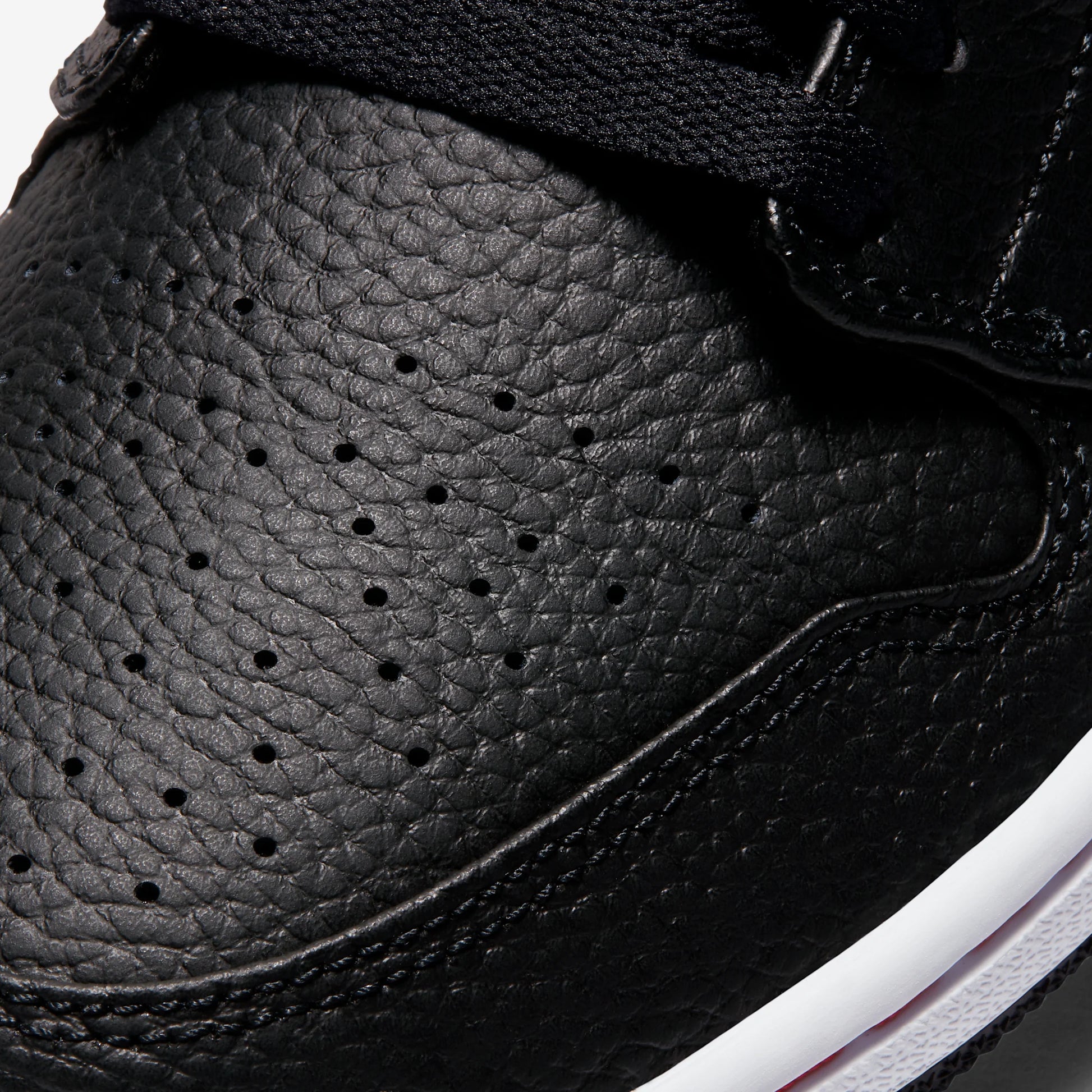 Jordan 1 Low Brushstroke Swoosh Black