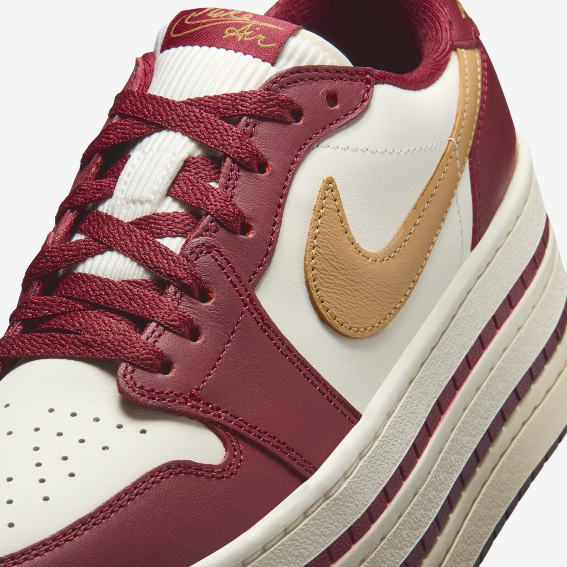 Jordan 1 Low Triple Stack Team Red Pale Ivory (Women's)