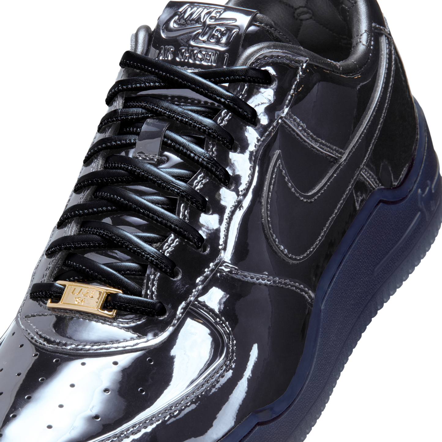 Nike Air Force 1 Low LeBron James Black Patent