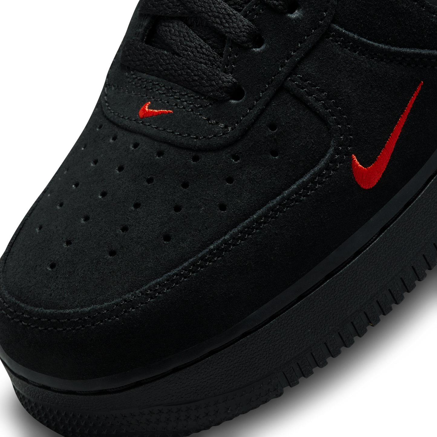 Nike Air Force 1 Low Multi-Swoosh Black Crimson
