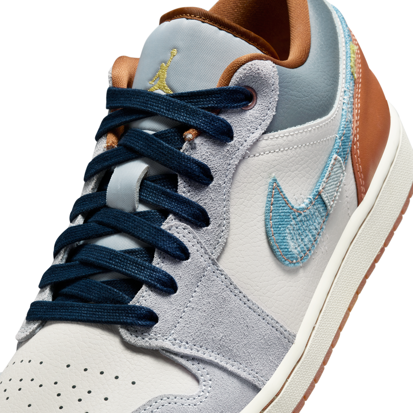 Jordan 1 Low SE Phantom Repaired Denim Swoosh