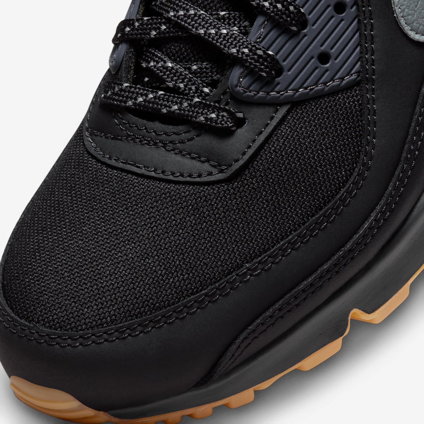 Nike Air Max 90 Black Smoke Grey Gum Reflective