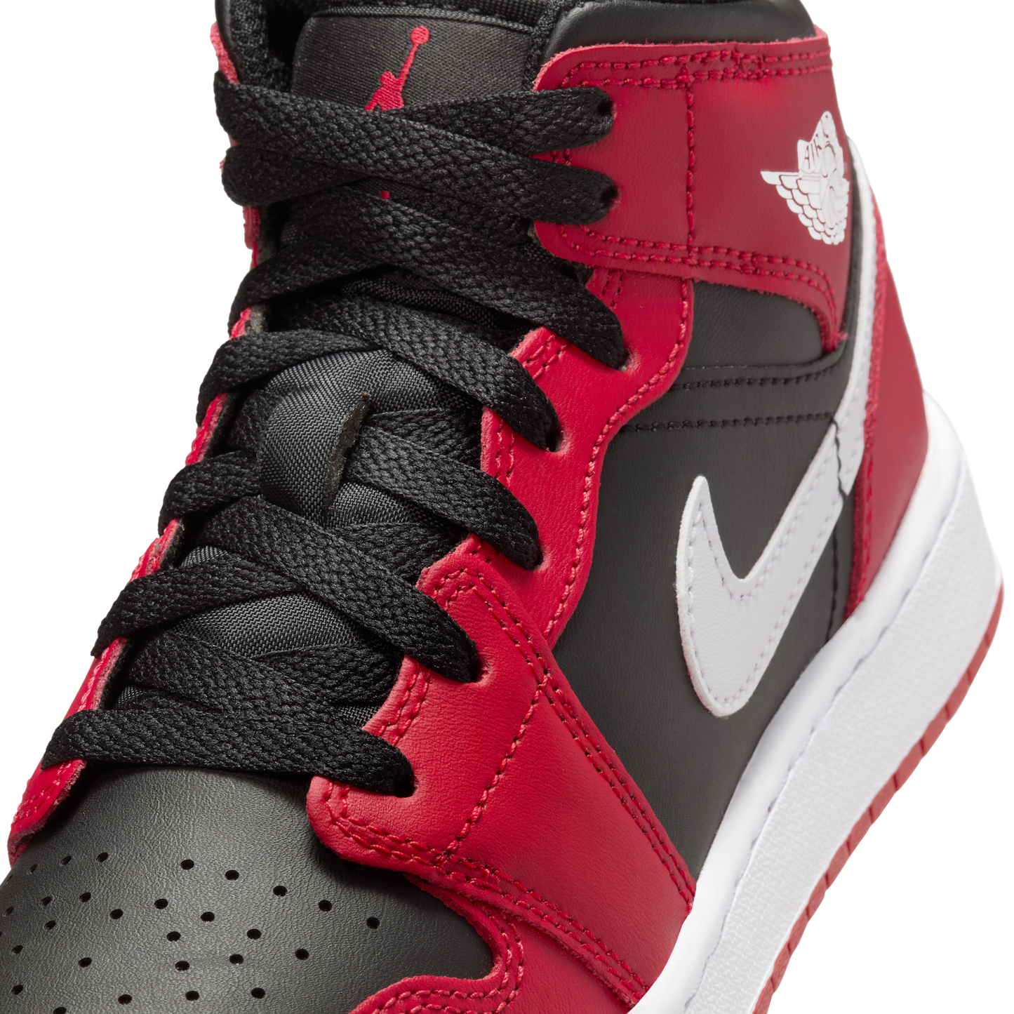 Jordan 1 Mid Gym Red Black White