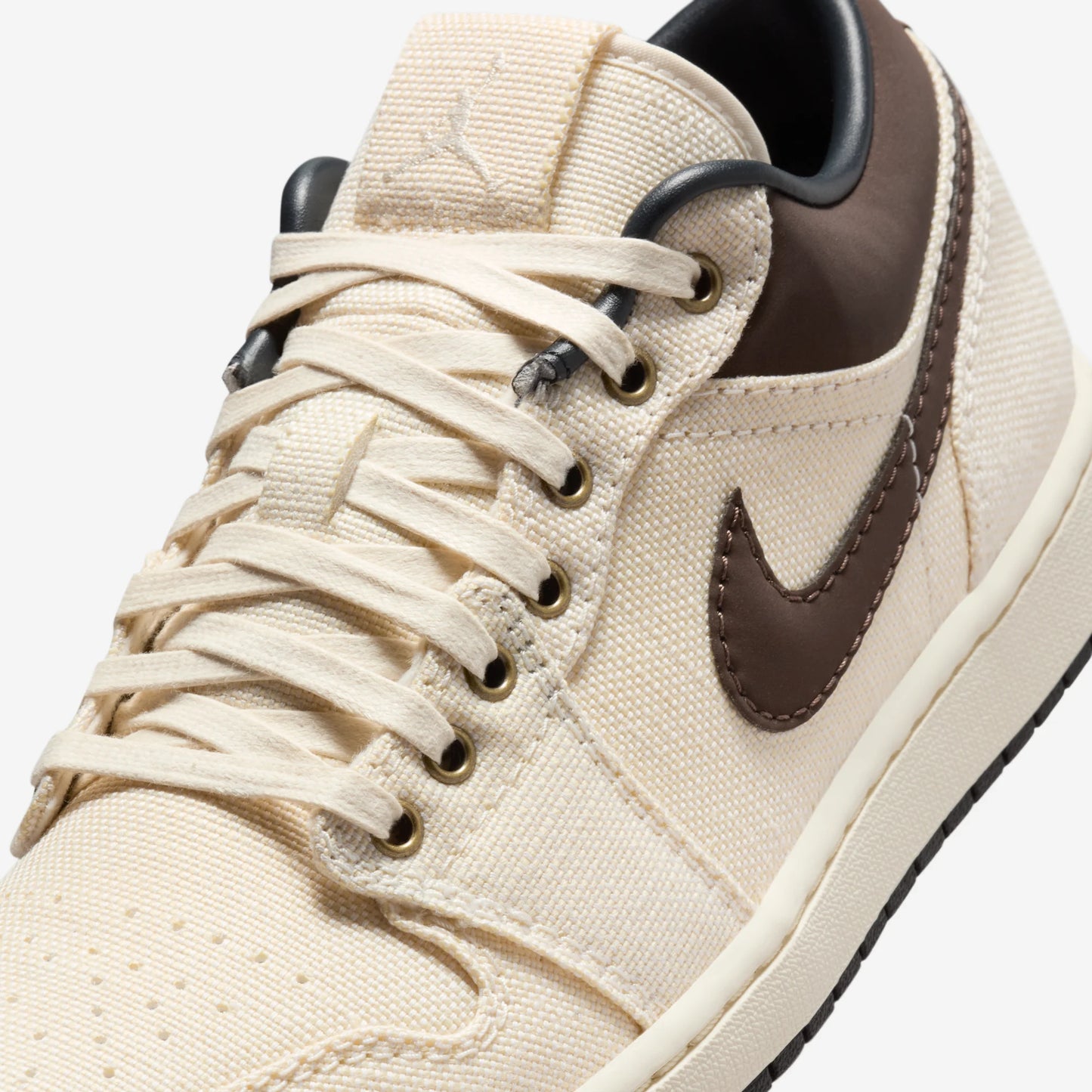 Jordan 1 Low Premium Pale Ivory Off Noir Baroque Brown