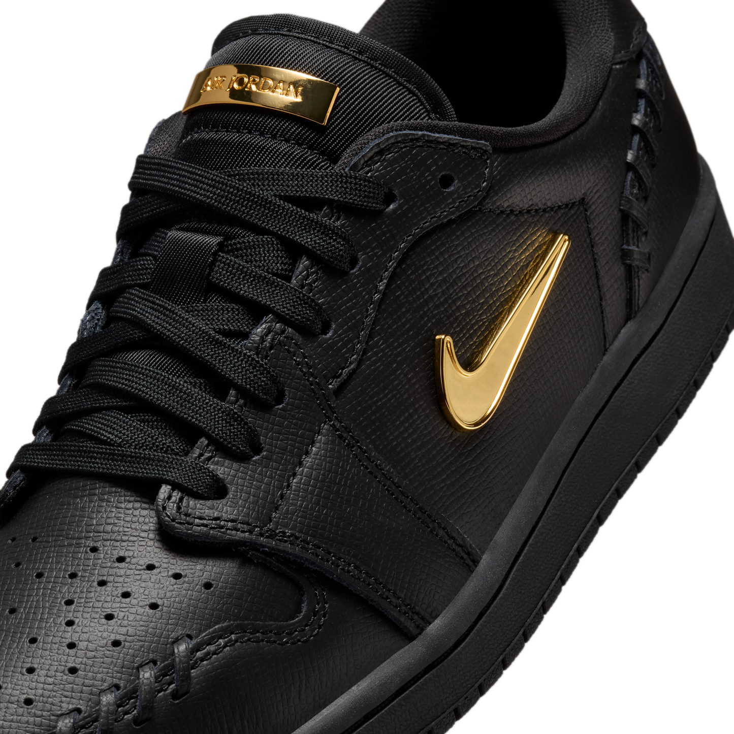 Jordan 1 Low Method of Make Black Metallic Gold (Women's)