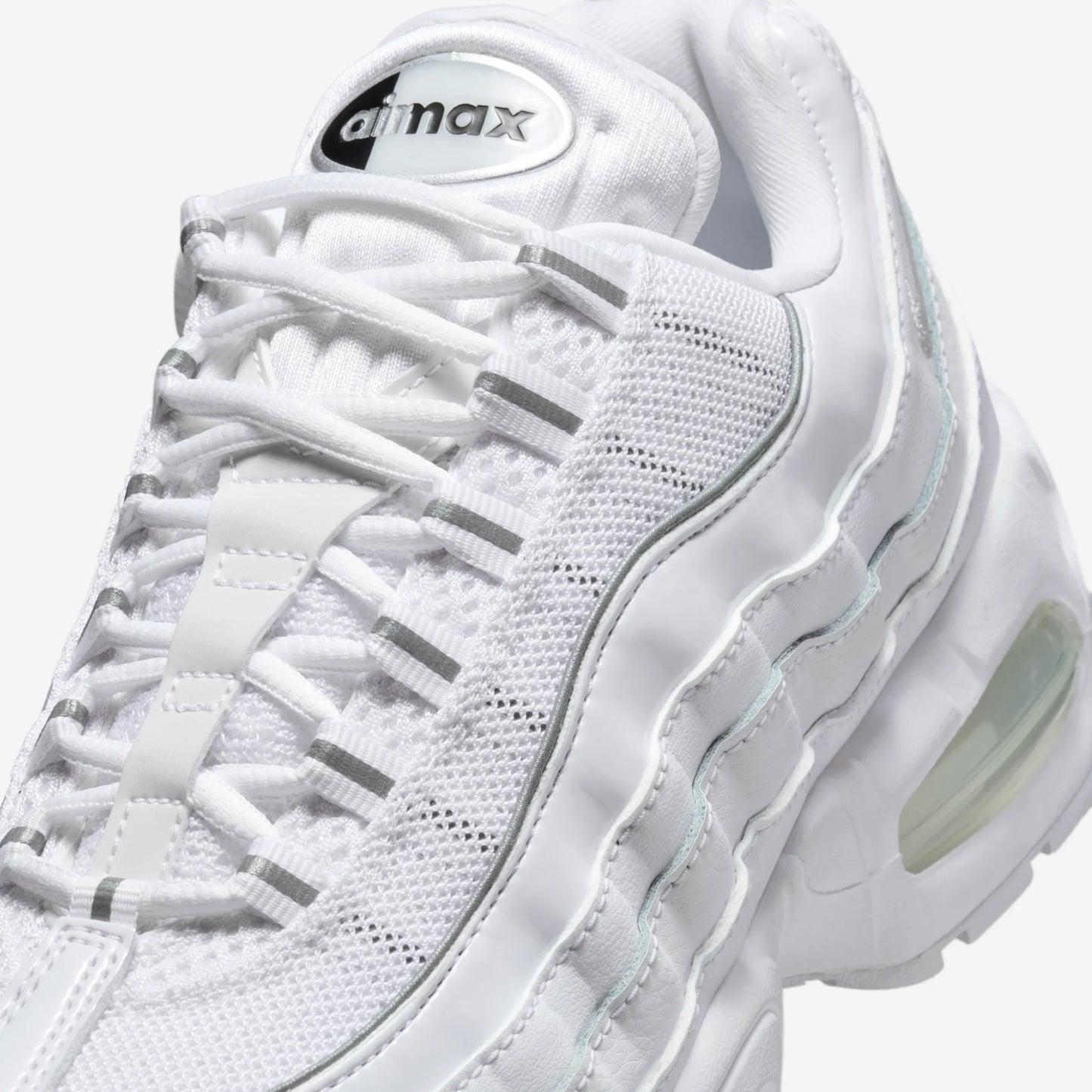 Nike Air Max 95 Big Bubble White Patent (Women's)