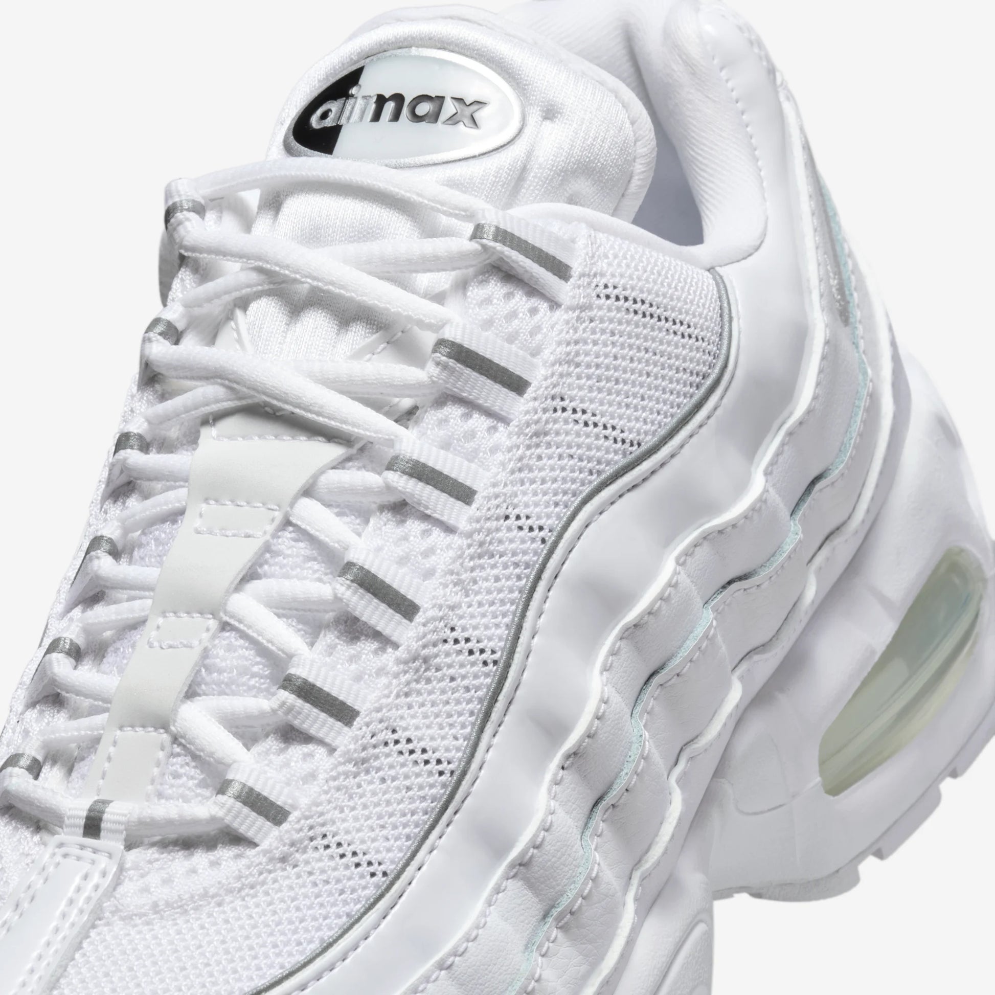 Nike Air Max 95 Big Bubble White Patent (Women's)