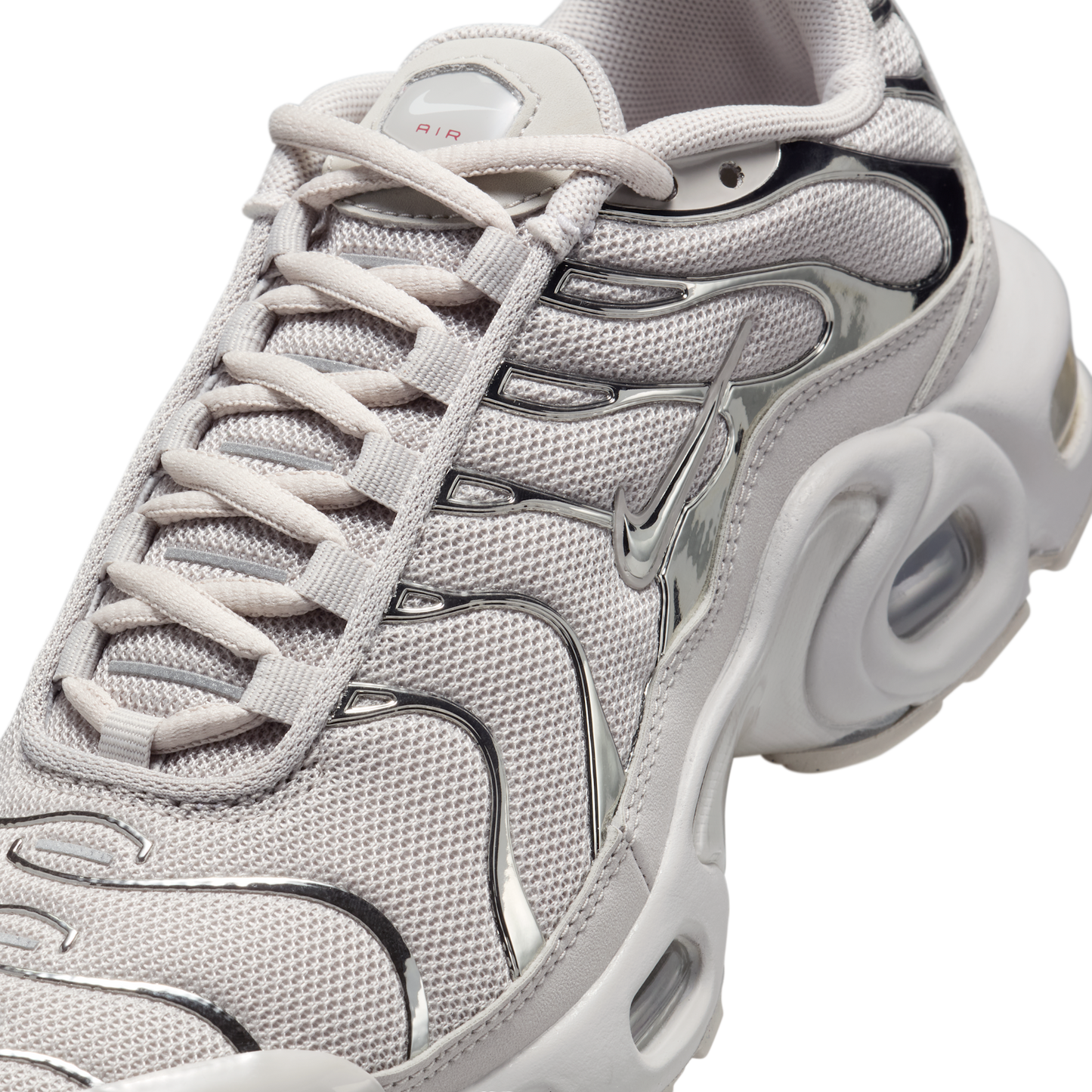 Nike Air Max Plus Light Iron Ore Gym Red Smoke Grey Metallic Silver (GS)