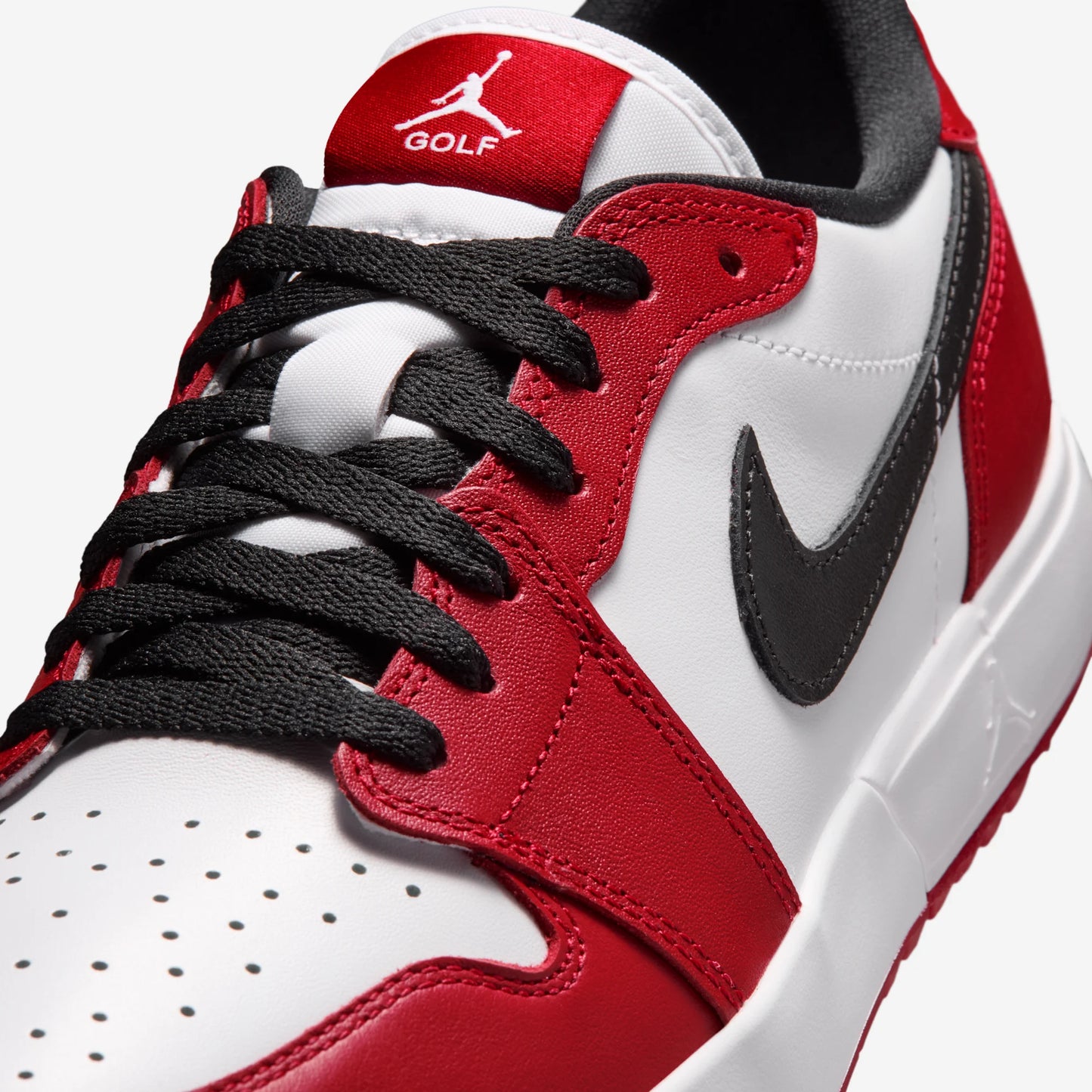 Jordan 1 Low Golf Spiked Varsity Red White Black
