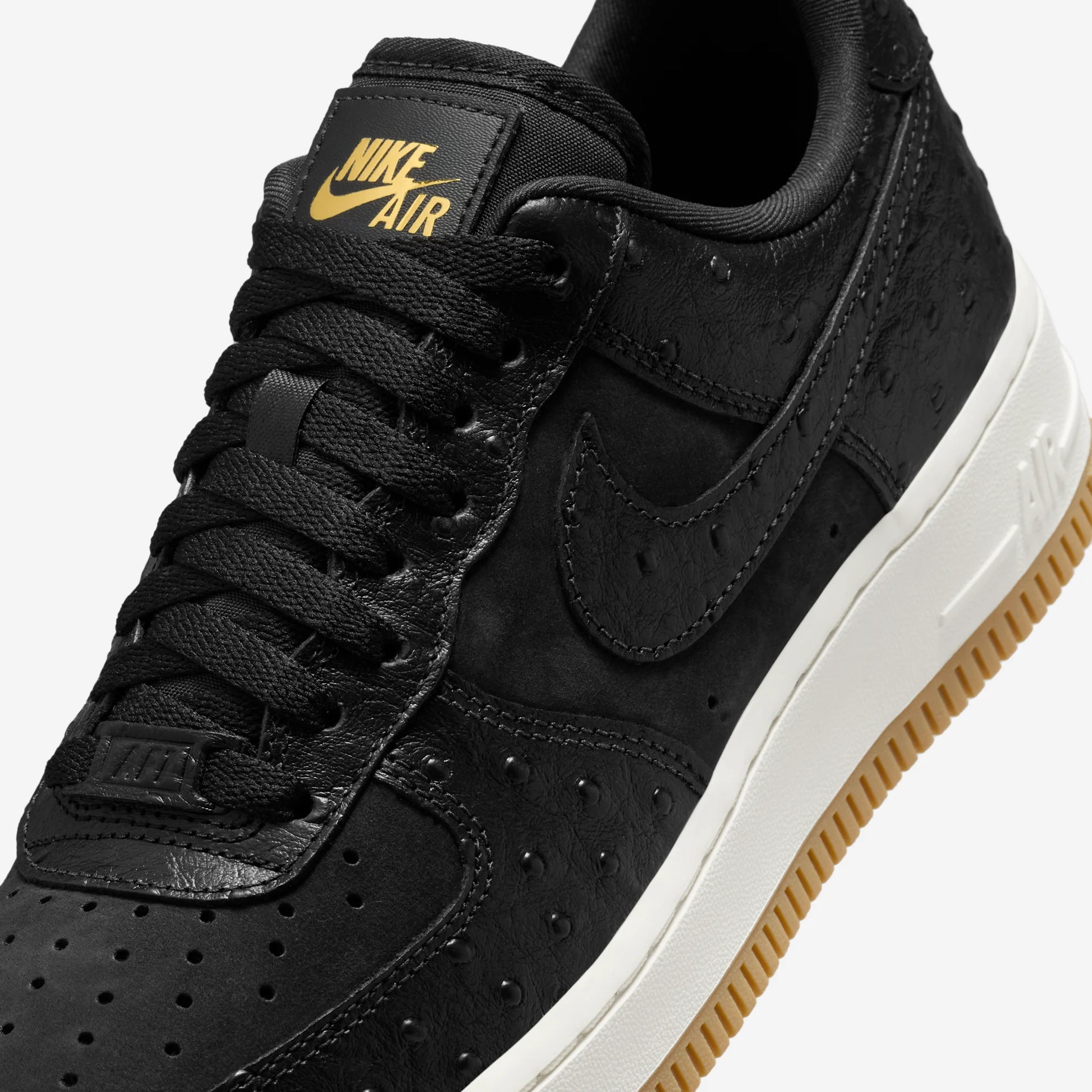 Nike Air Force 1 Low '07 Black Ostrich Gum (Women's)