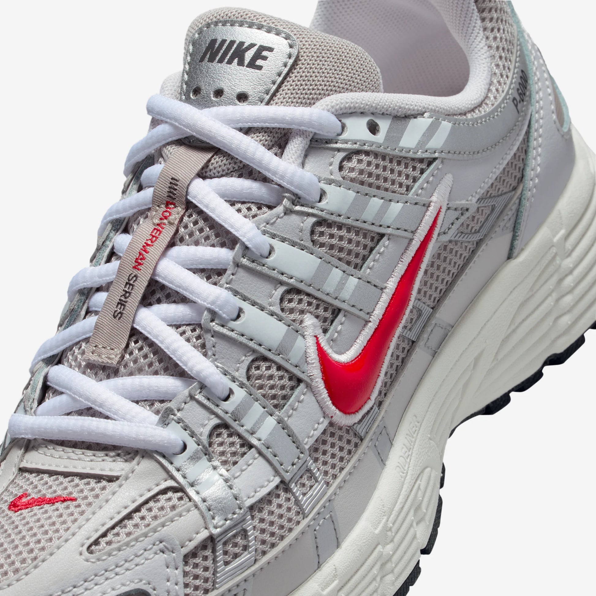 Nike P-6000 College Grey Phantom Fire Red (GS)