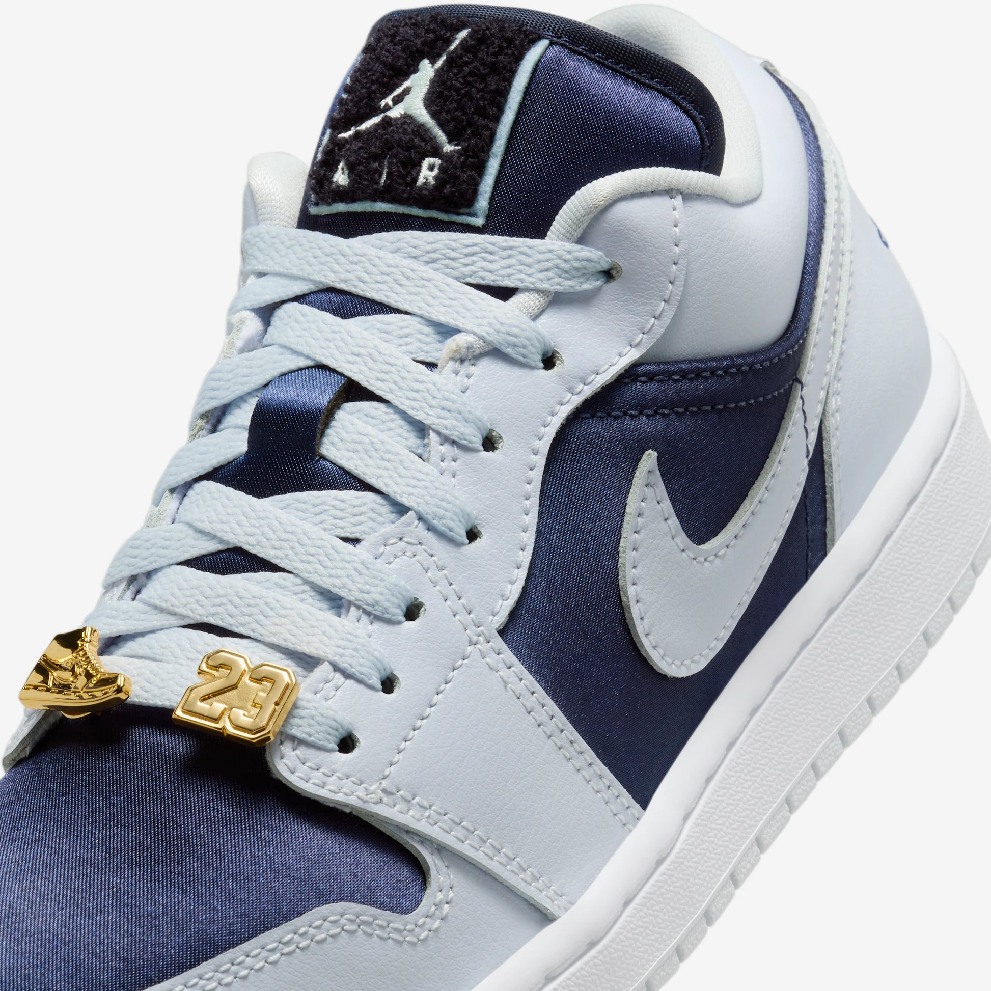 Jordan 1 Low SE Football Grey White Gym Red Midnight Navy (Women's)