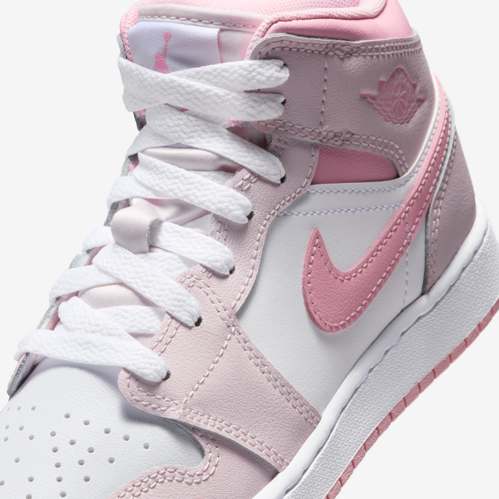 Jordan 1 Mid Pearl Pink White (GS)