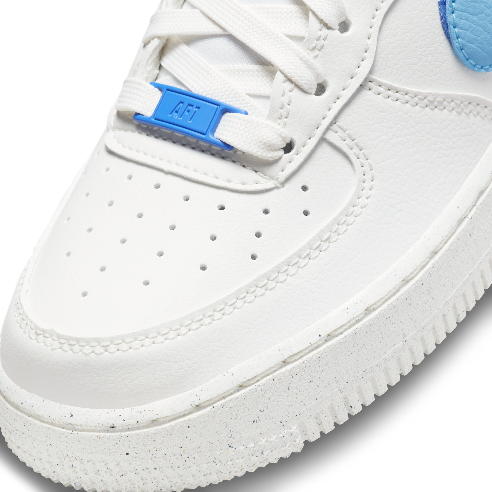 Nike Air Force 1 Low 82 Double Swoosh White Medium Blue (GS)