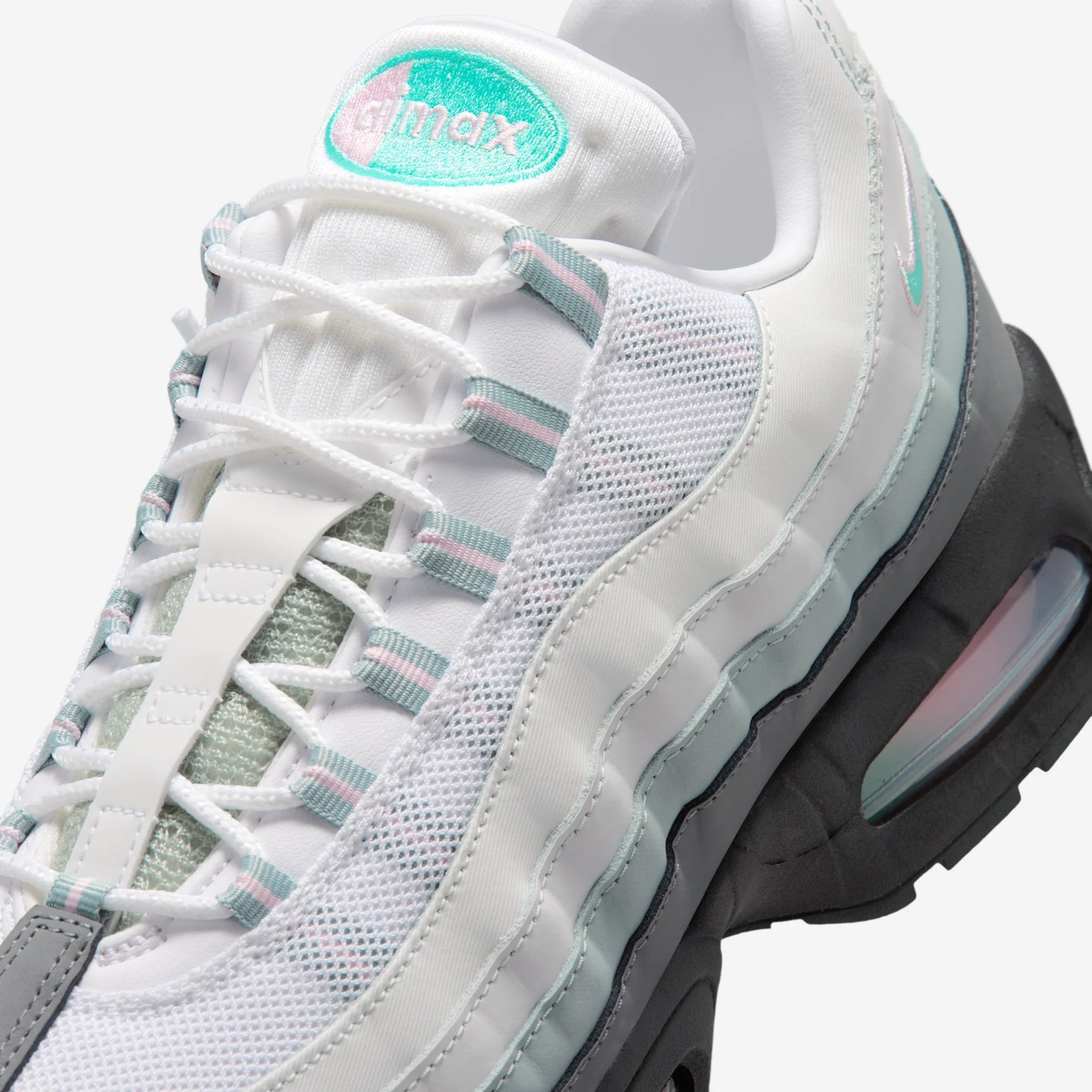 Nike Air Max 95 Big Bubble White Hyper Turquoise Pink Foam