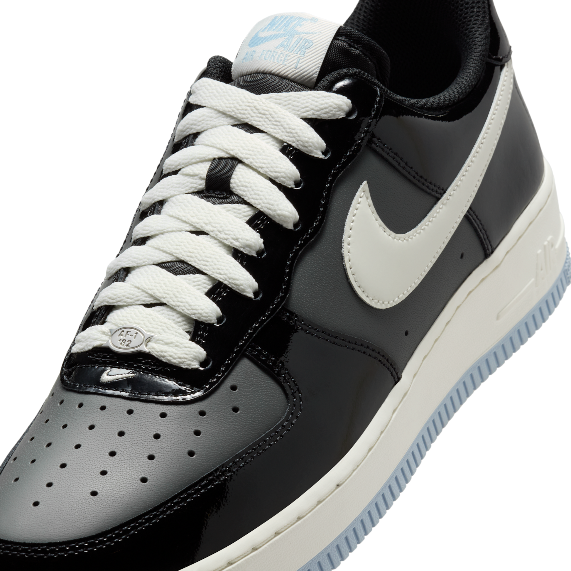 Nike Air Force 1 Low Black Iron Grey Patent