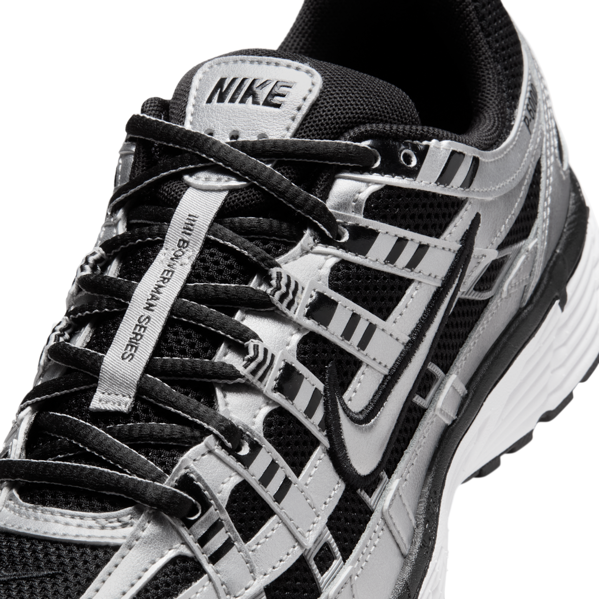 Nike P-6000 Metallic Silver Black White (Women's)